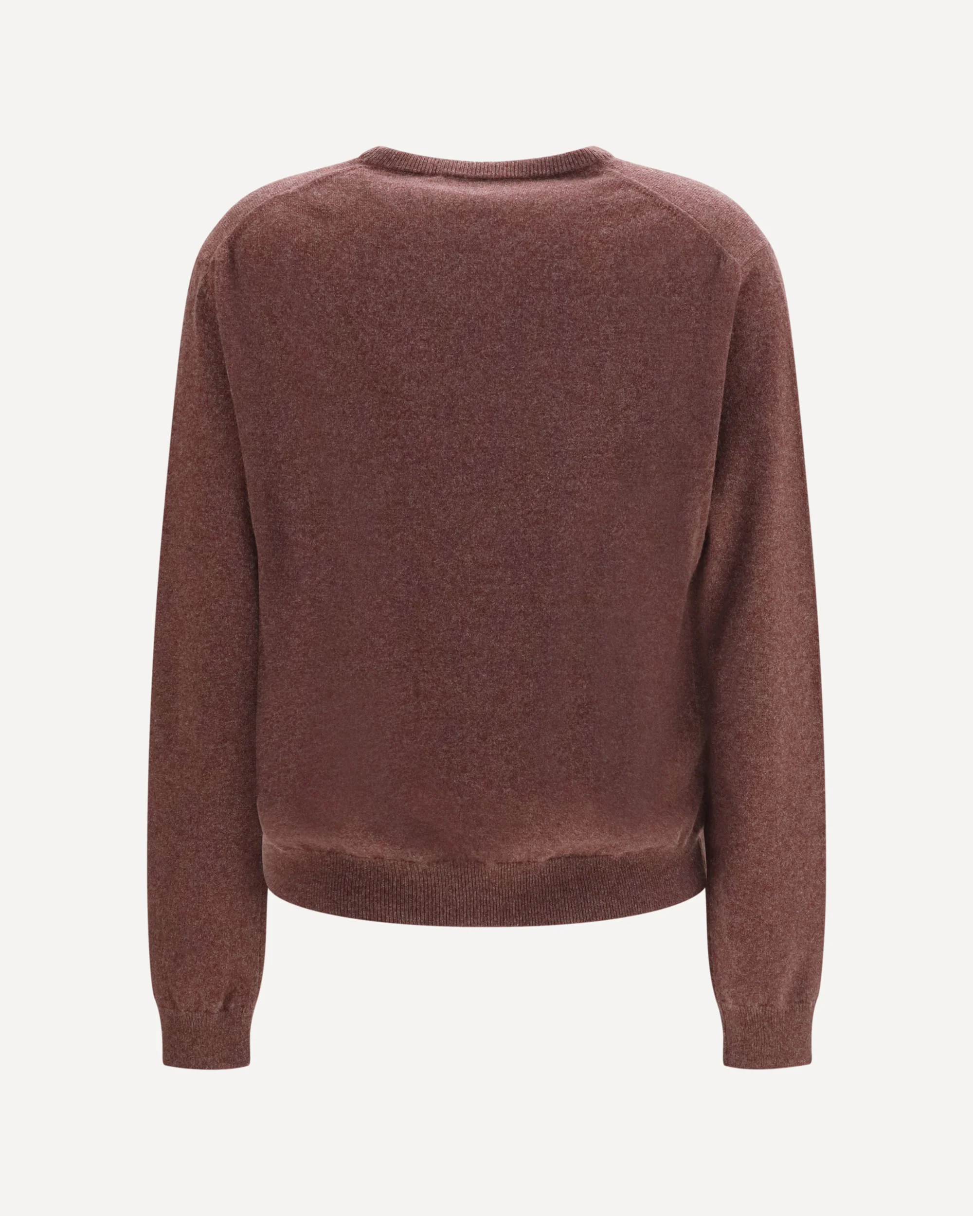 Classic crewneck baby cashmere Sweater - PURPLE | Cheap Luxury Handbags Store,