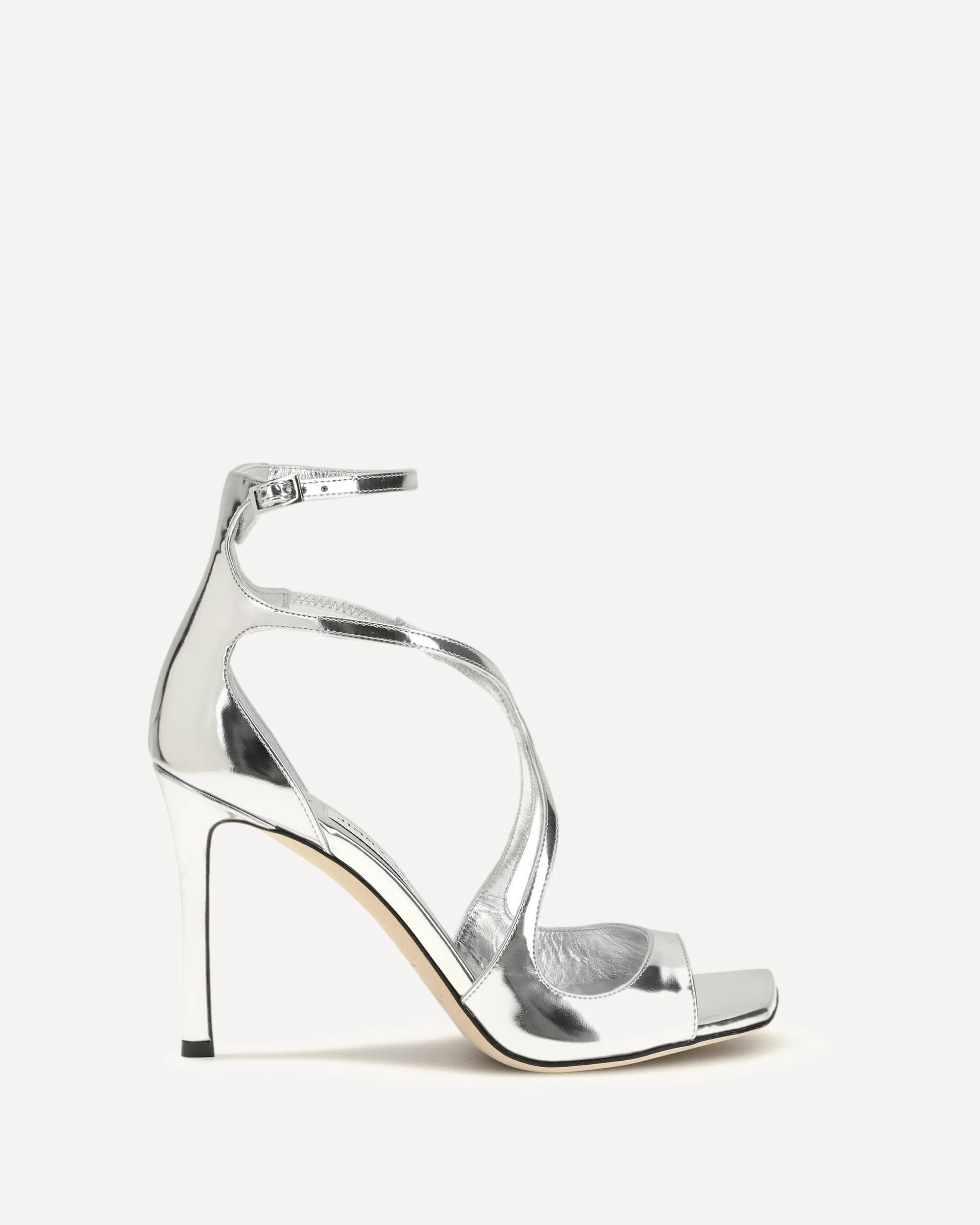 Azia patent leather Sandals - SILVER | Cheap Luxury Handbags Store,