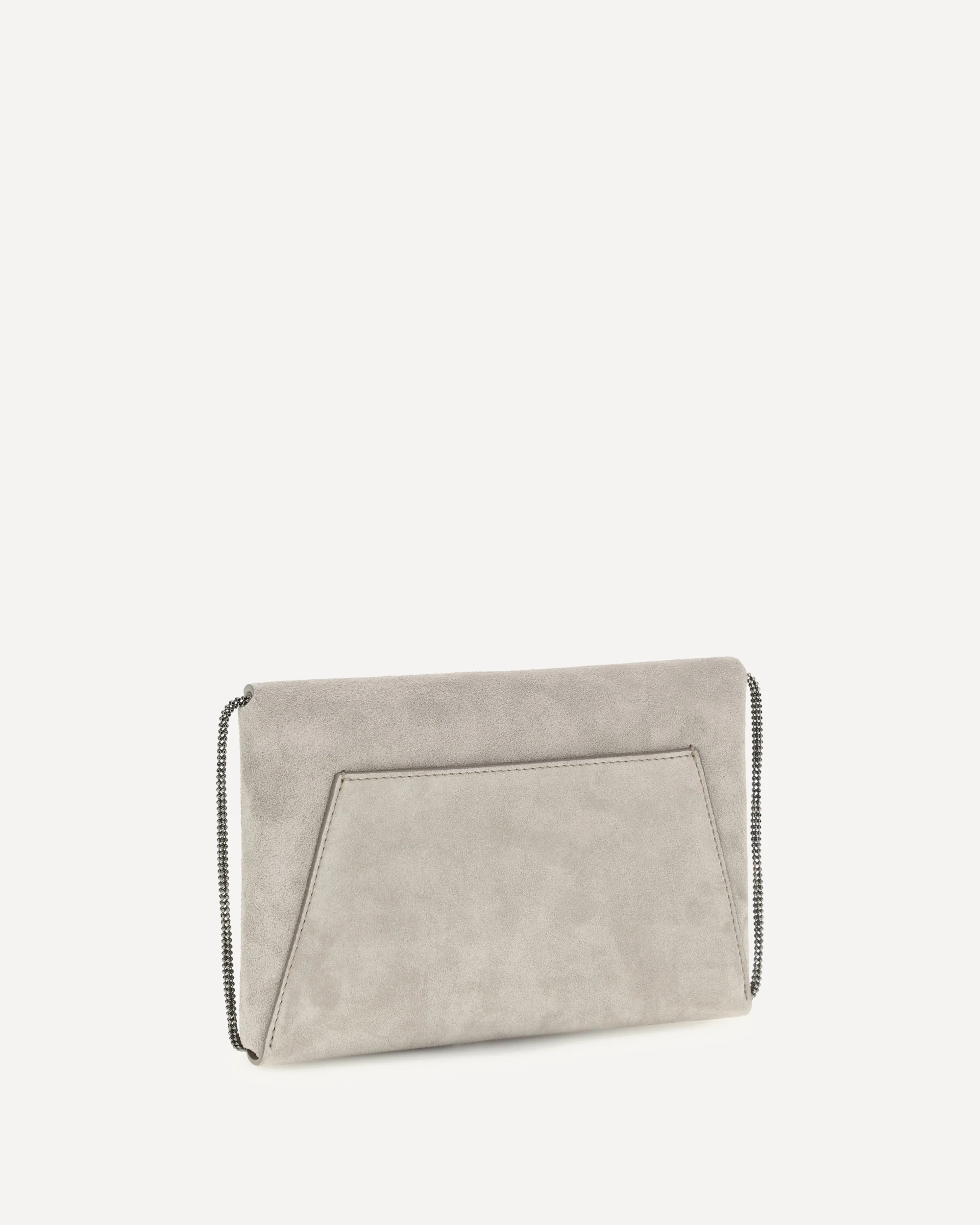BC Duo suede Clutch Bag - GREY | Cheap Luxury Handbags Store,
