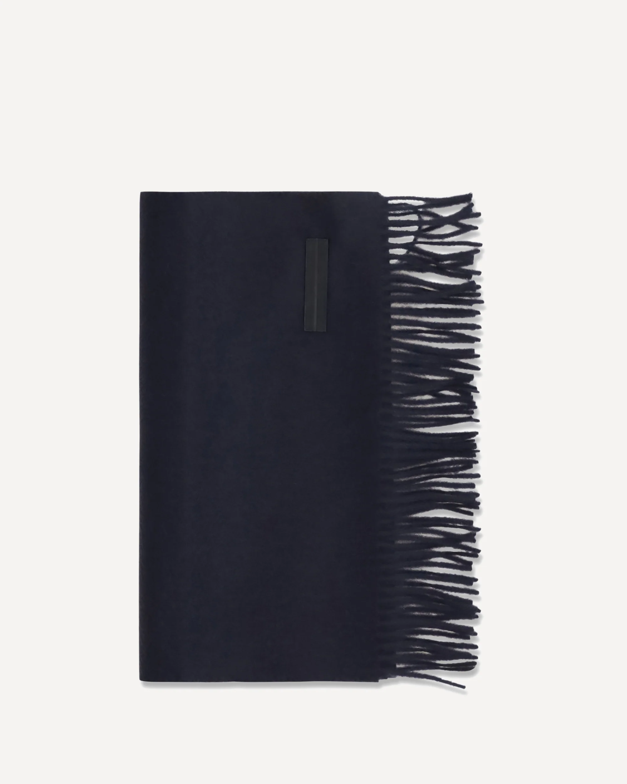 Oasi cashmere fringed Scarf - BLACK | Cheap Luxury Handbags Store,