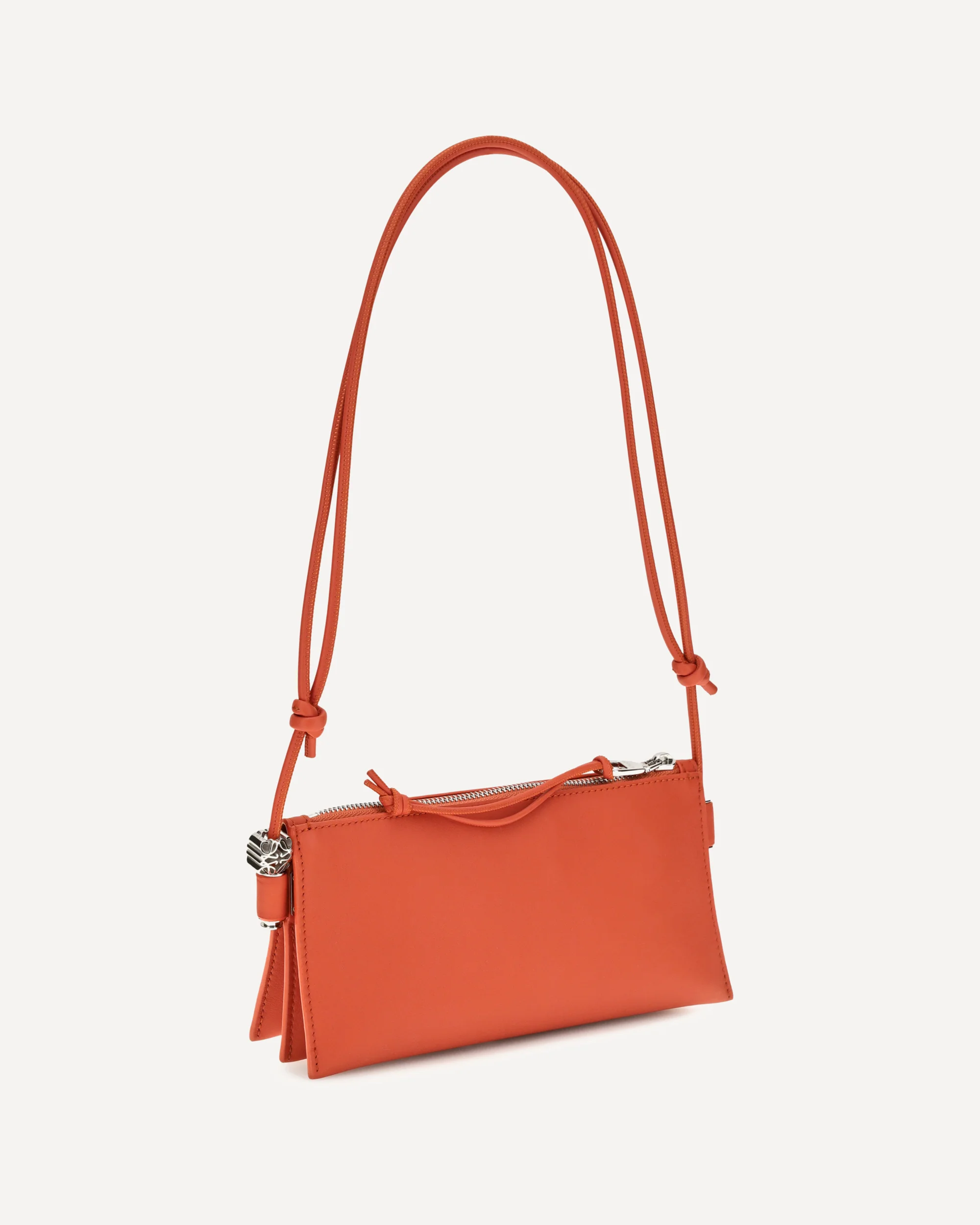 Joya Clutch Bag in calfskin - ORANGE | Cheap Luxury Handbags Store,