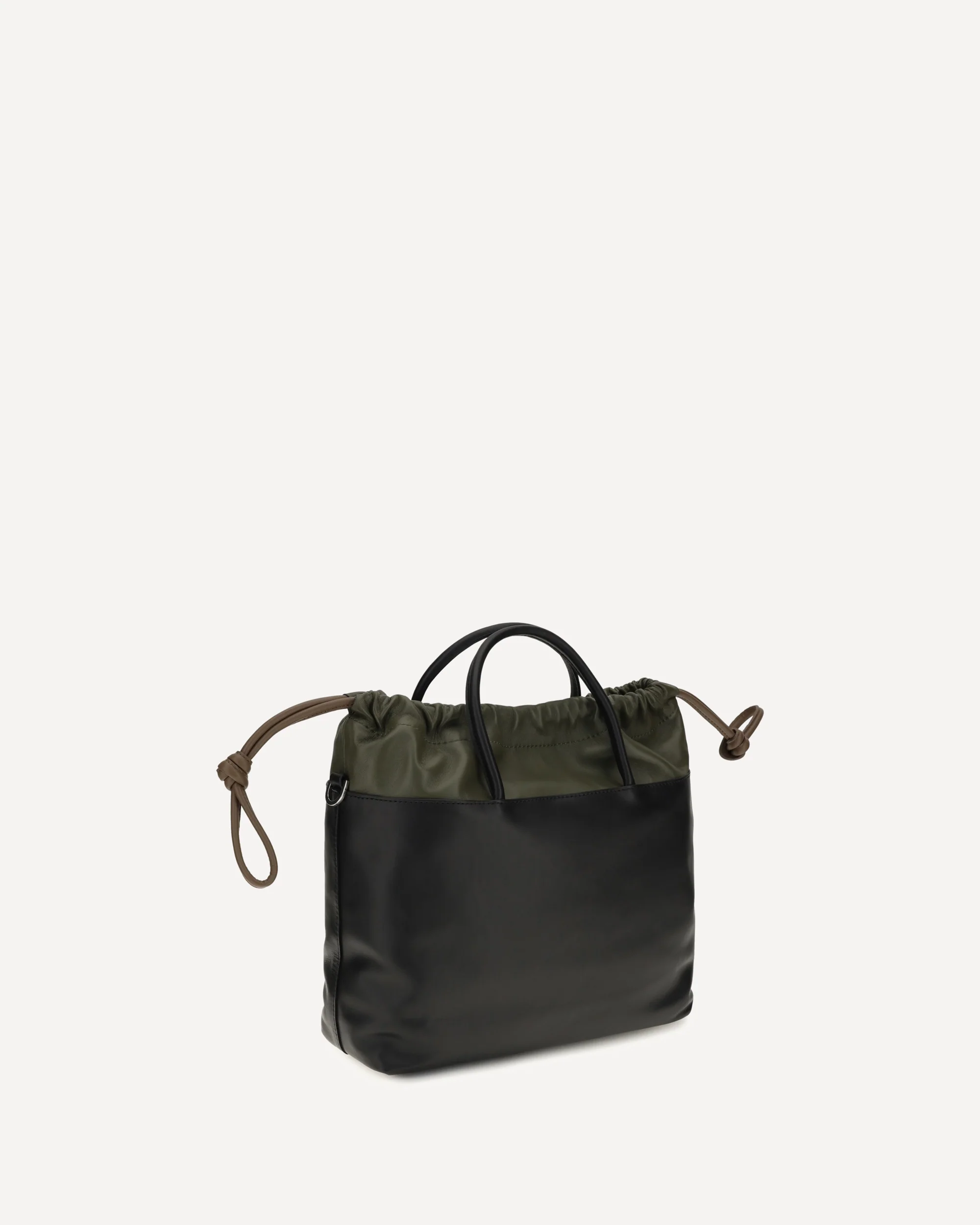 Twin drawstring Handbag - BLACK | Cheap Luxury Handbags Store,
