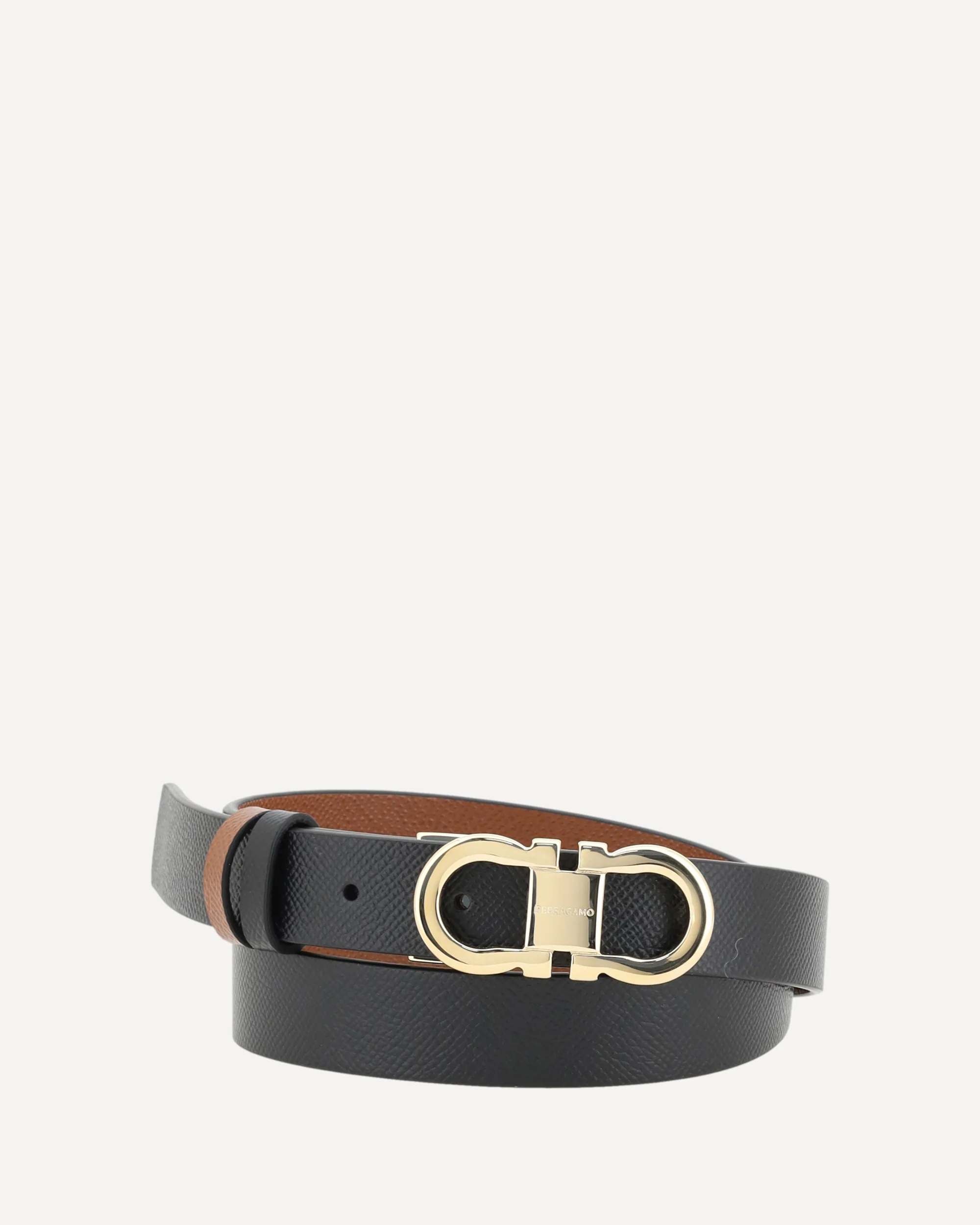 Gancini reversible Belt - BROWN | Cheap Luxury Handbags Store,