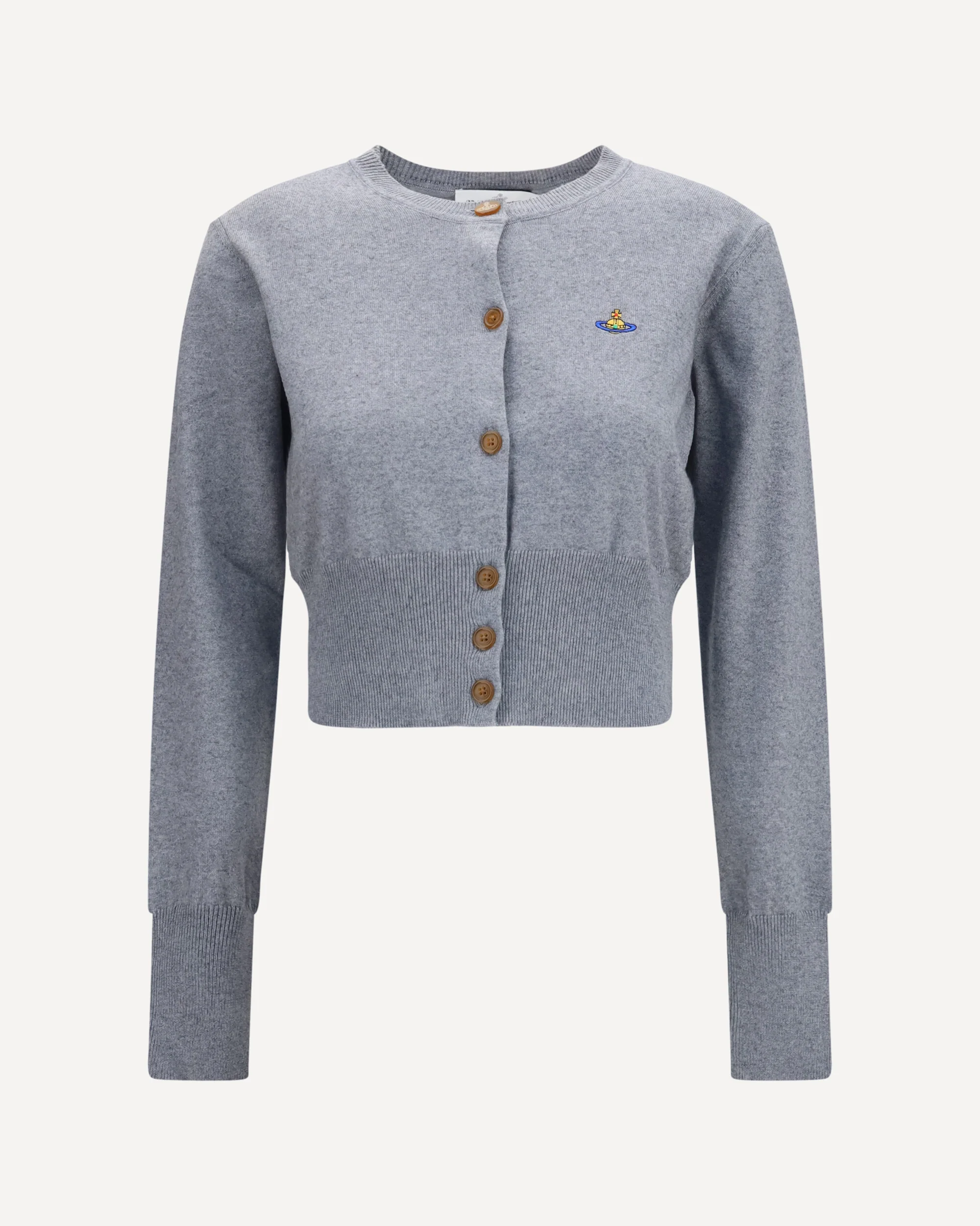 Bea crop Cardigan - GREY | Cheap Luxury Handbags Store,
