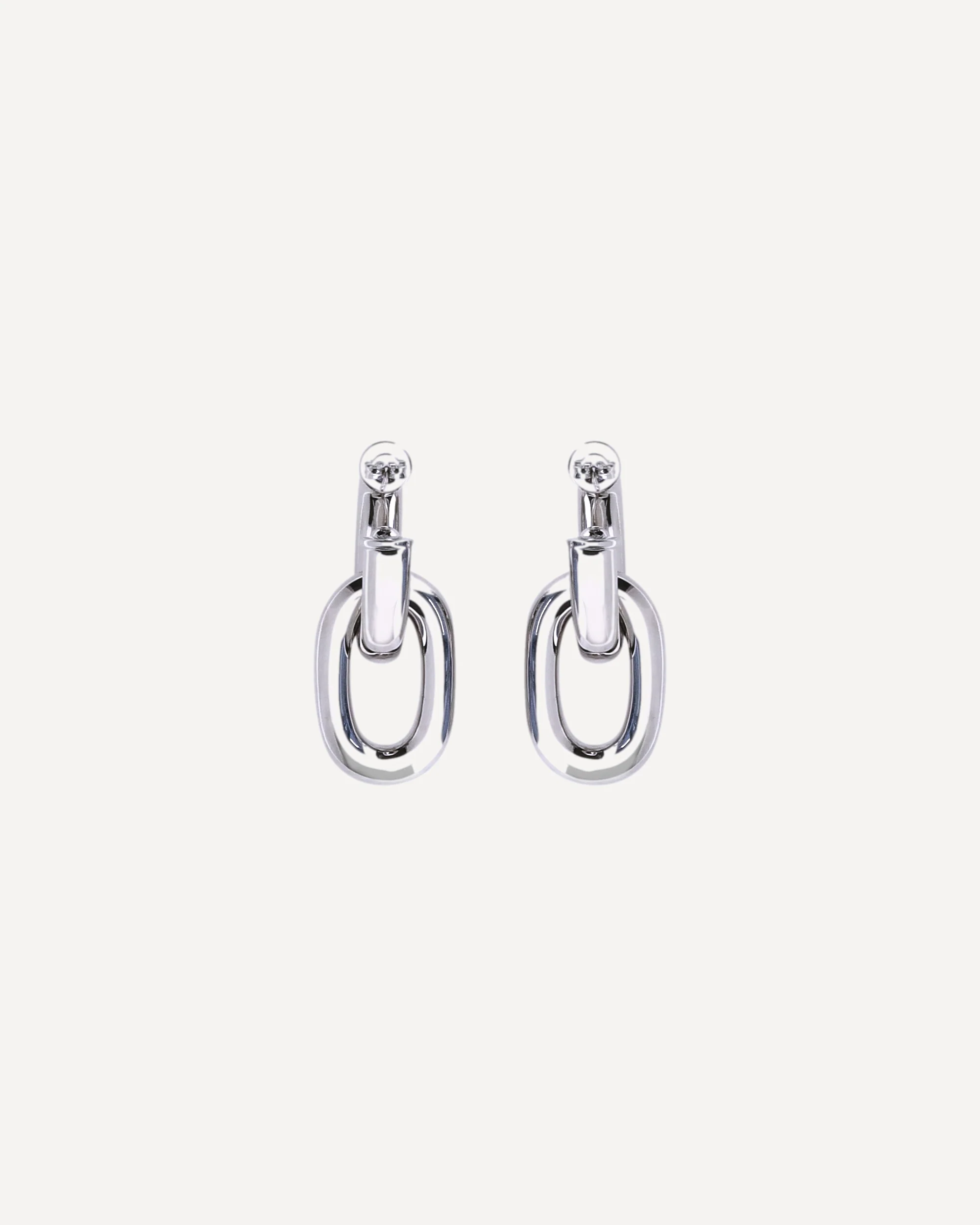 Double XL Link Earrings - SILVER | Cheap Luxury Handbags Store,