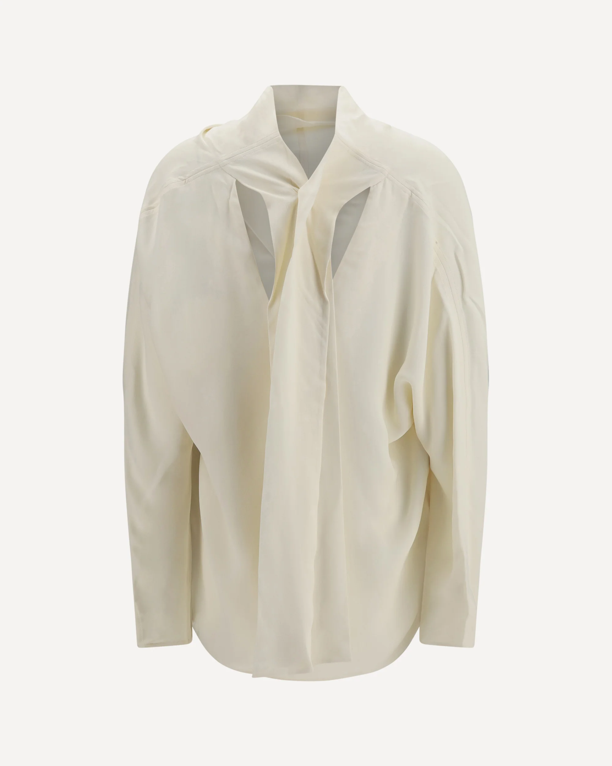 Cowl neck Blouse - WHITE | Cheap Luxury Handbags Store,