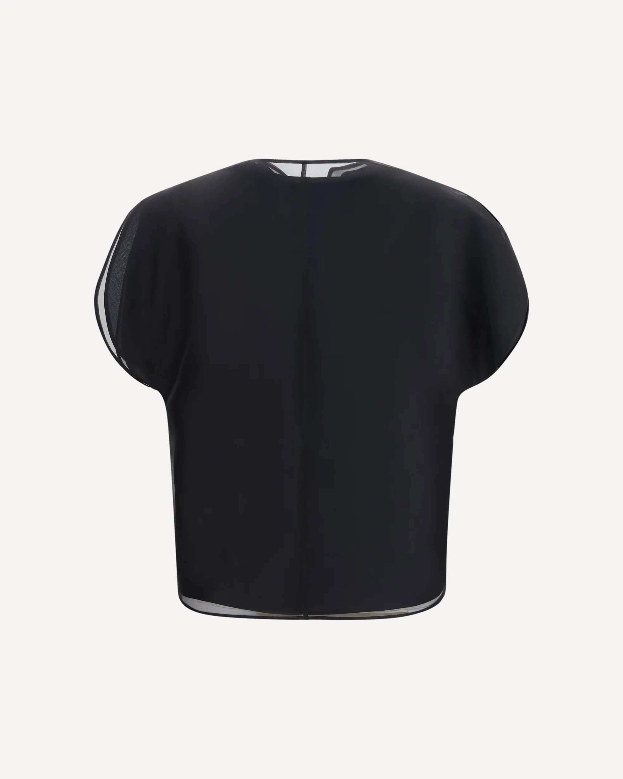 Briar silk organza Top - BLACK | Cheap Luxury Handbags Store,