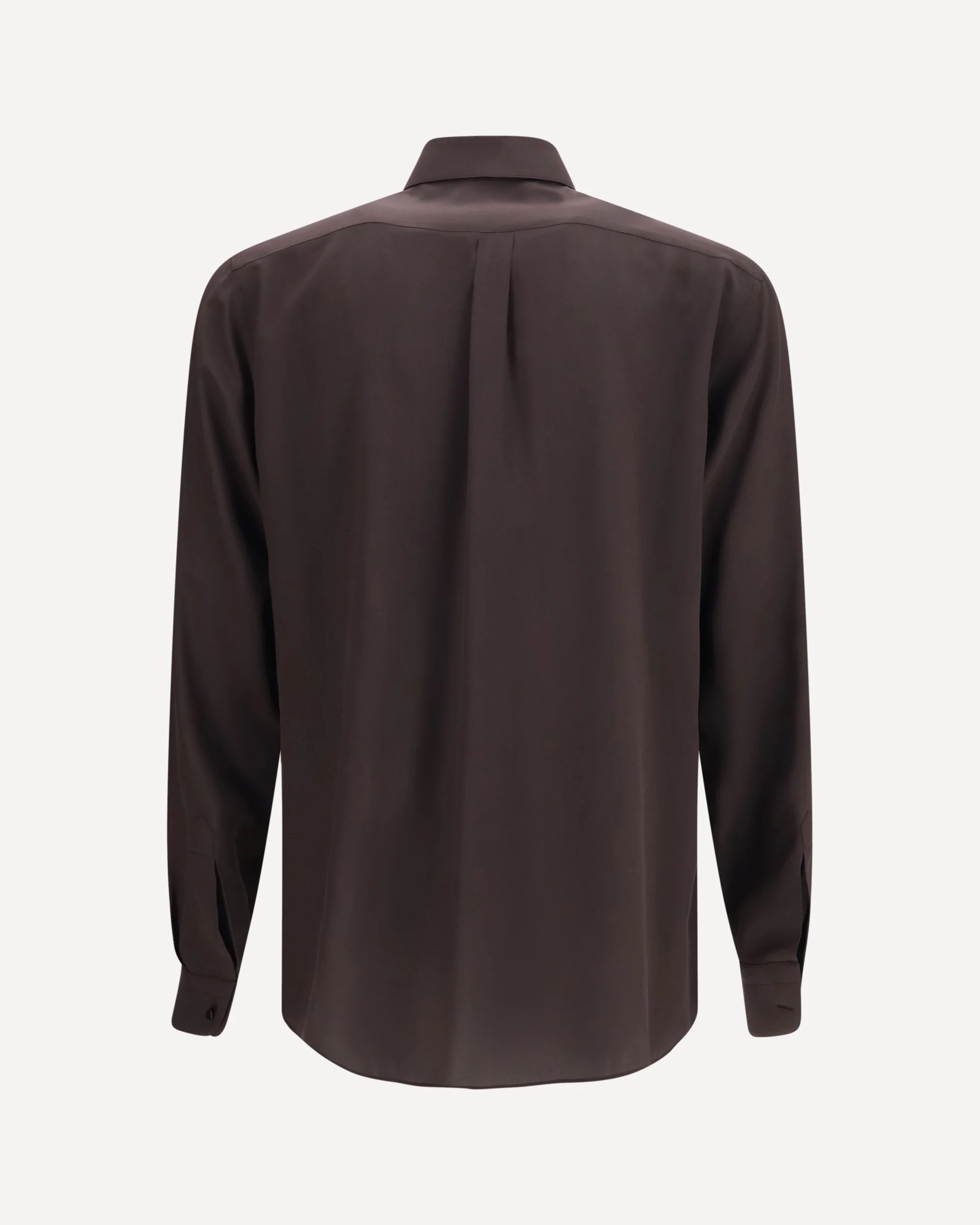 Martini crêpe de chine Shirt - BROWN | Cheap Luxury Handbags Store,