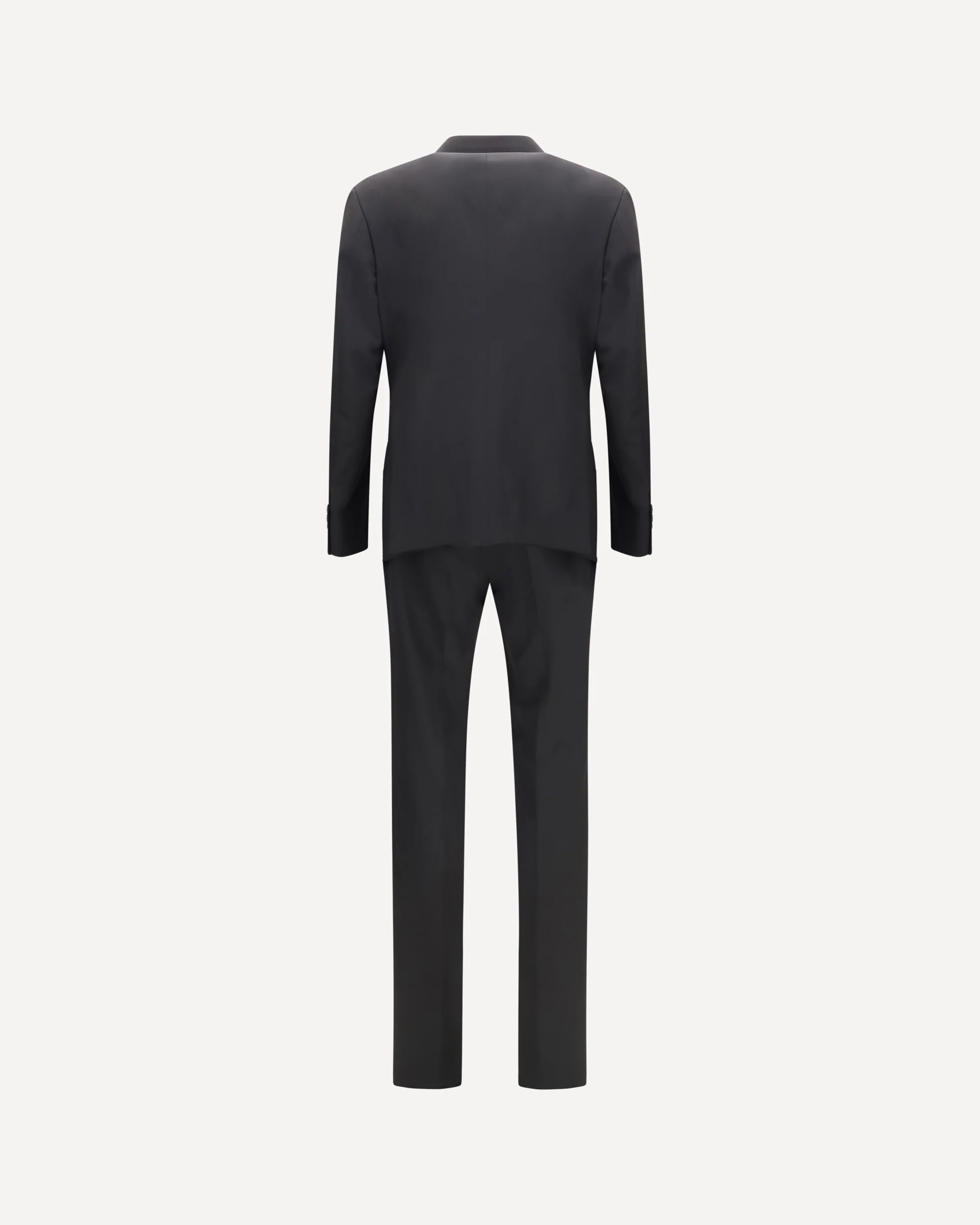 Linea soft single breasted Suit in virgin wool - BLACK | Cheap Luxury Handbags Store,