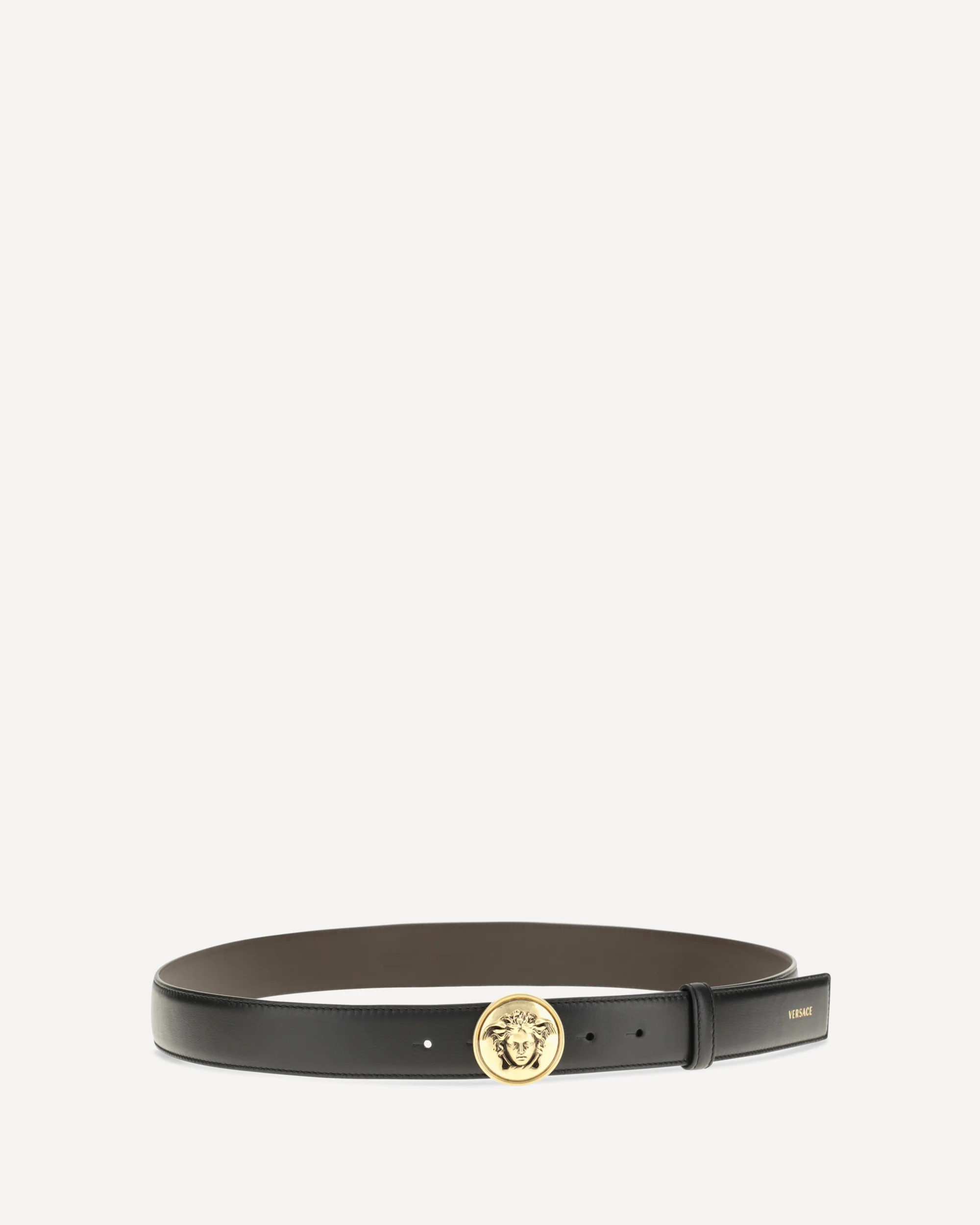 Medusa Buckle leather Belt - BLACK | Cheap Luxury Handbags Store,