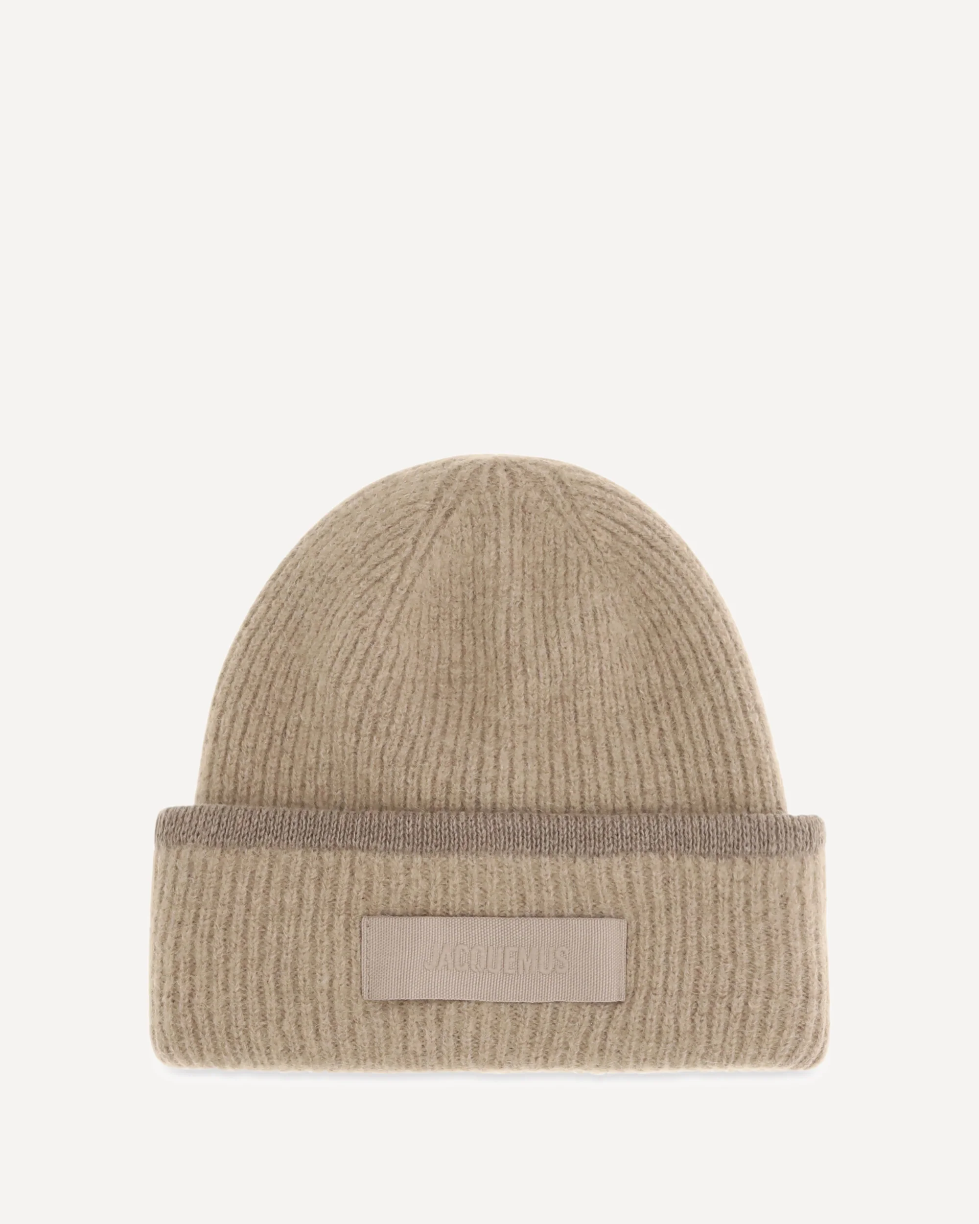 Gros Grain Ribbed Beanie - BEIGE | Cheap Luxury Handbags Store,
