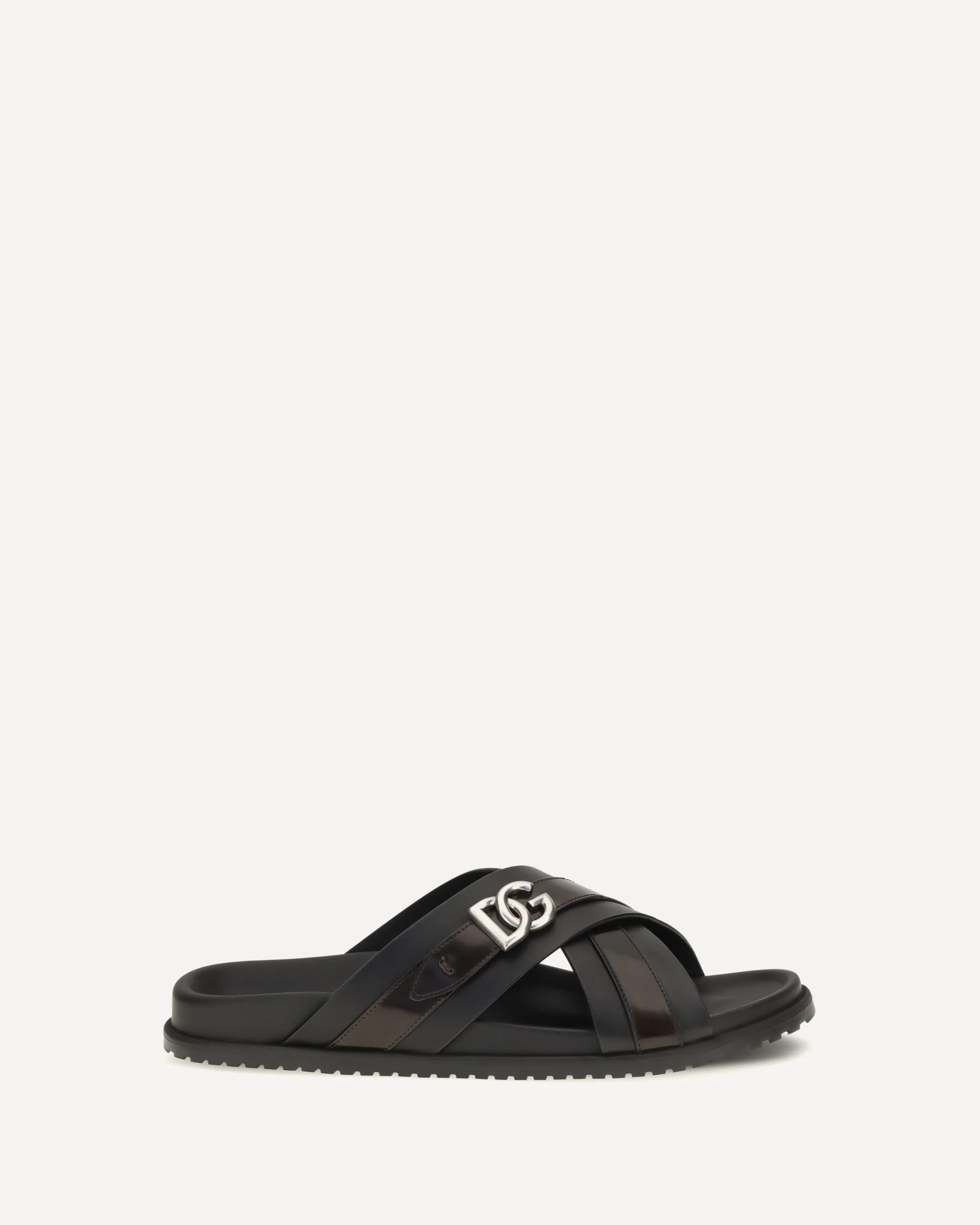 Smooth calf leather Slide Sandals - BLACK | Cheap Luxury Handbags Store,