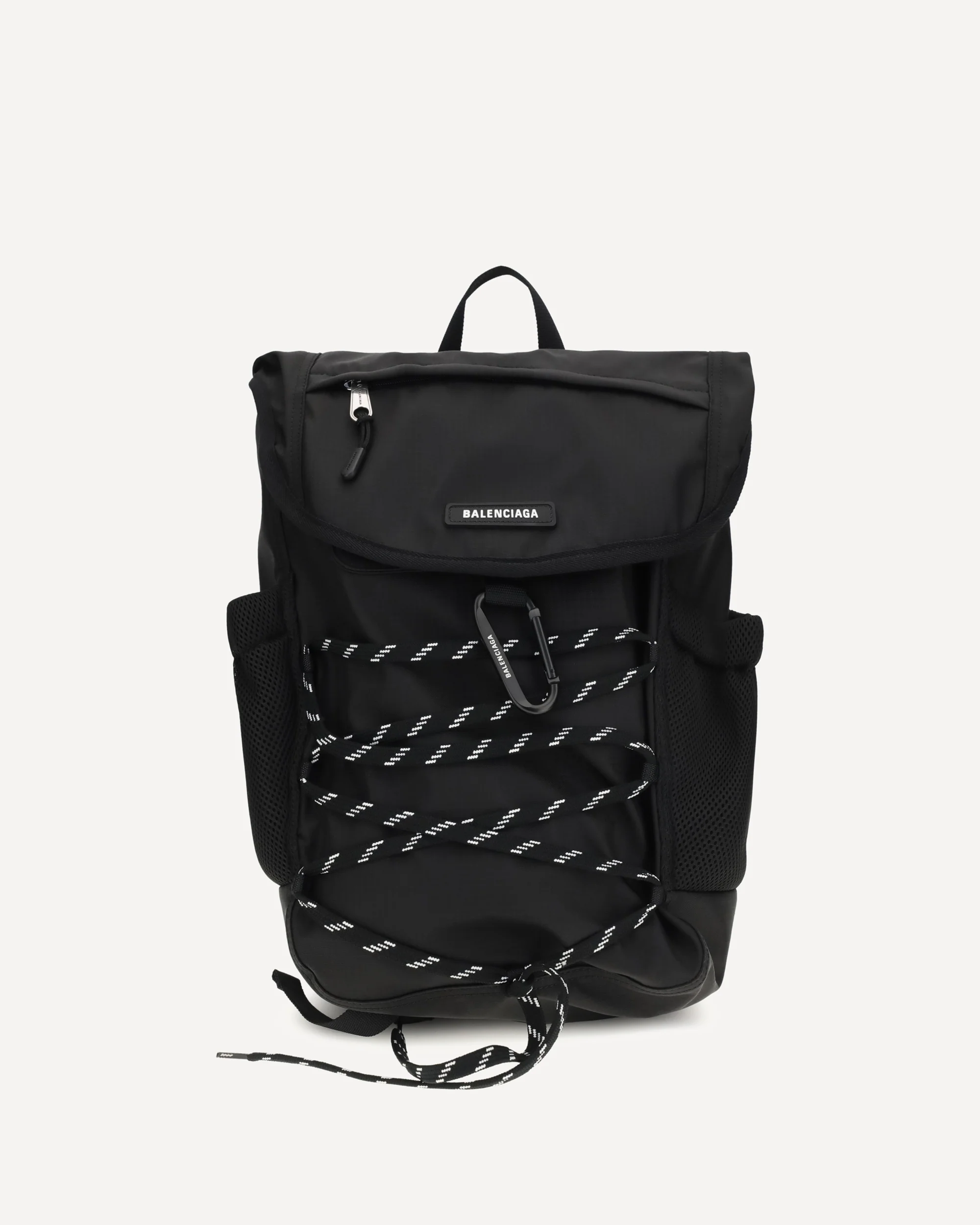 Metal carabiner detail Backpack - BLACK | Cheap Luxury Handbags Store,