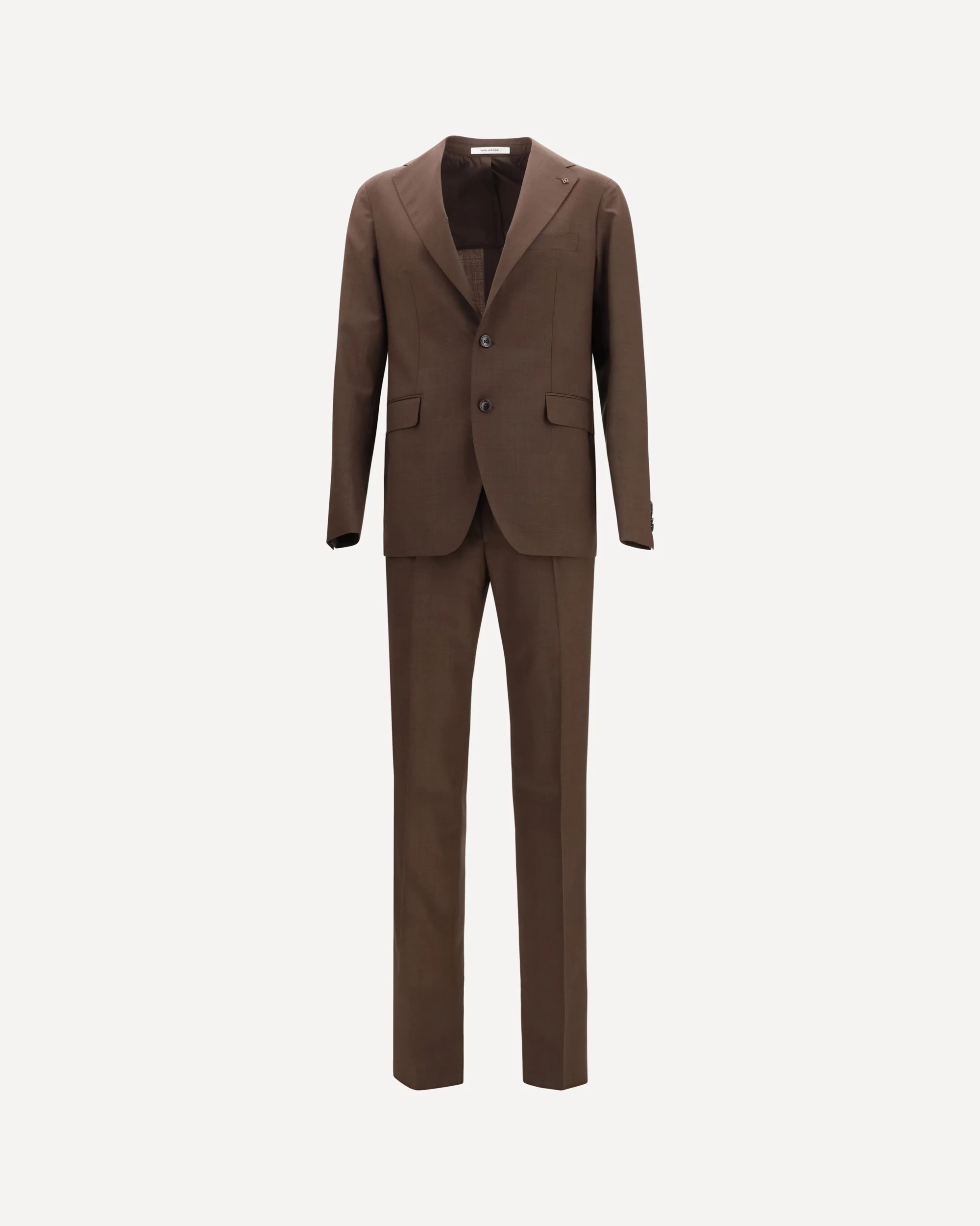 Virgin Wool Suit - BROWN | Cheap Luxury Handbags Store,