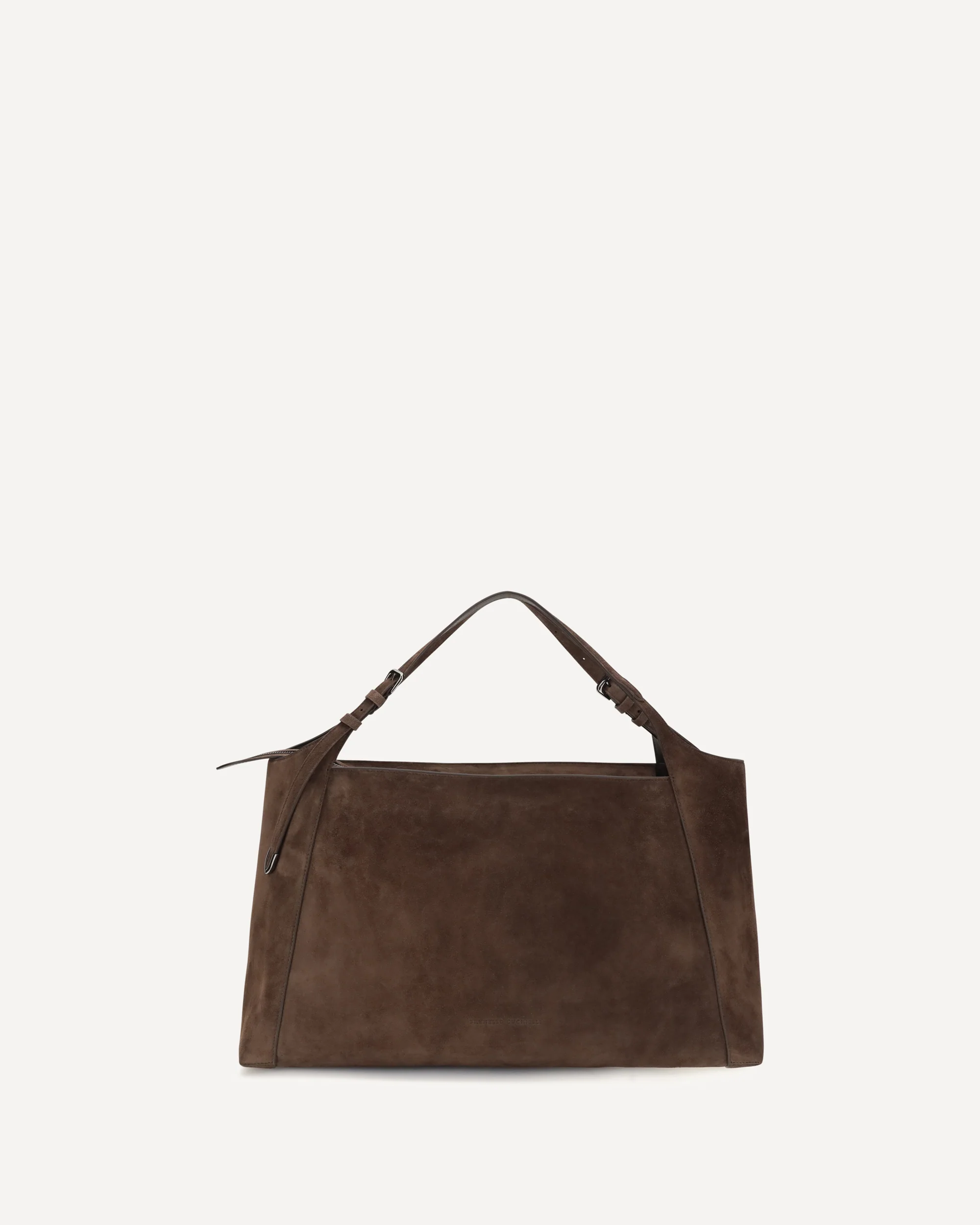 Sartorial suede Shoulder Bag - BROWN | Cheap Luxury Handbags Store,