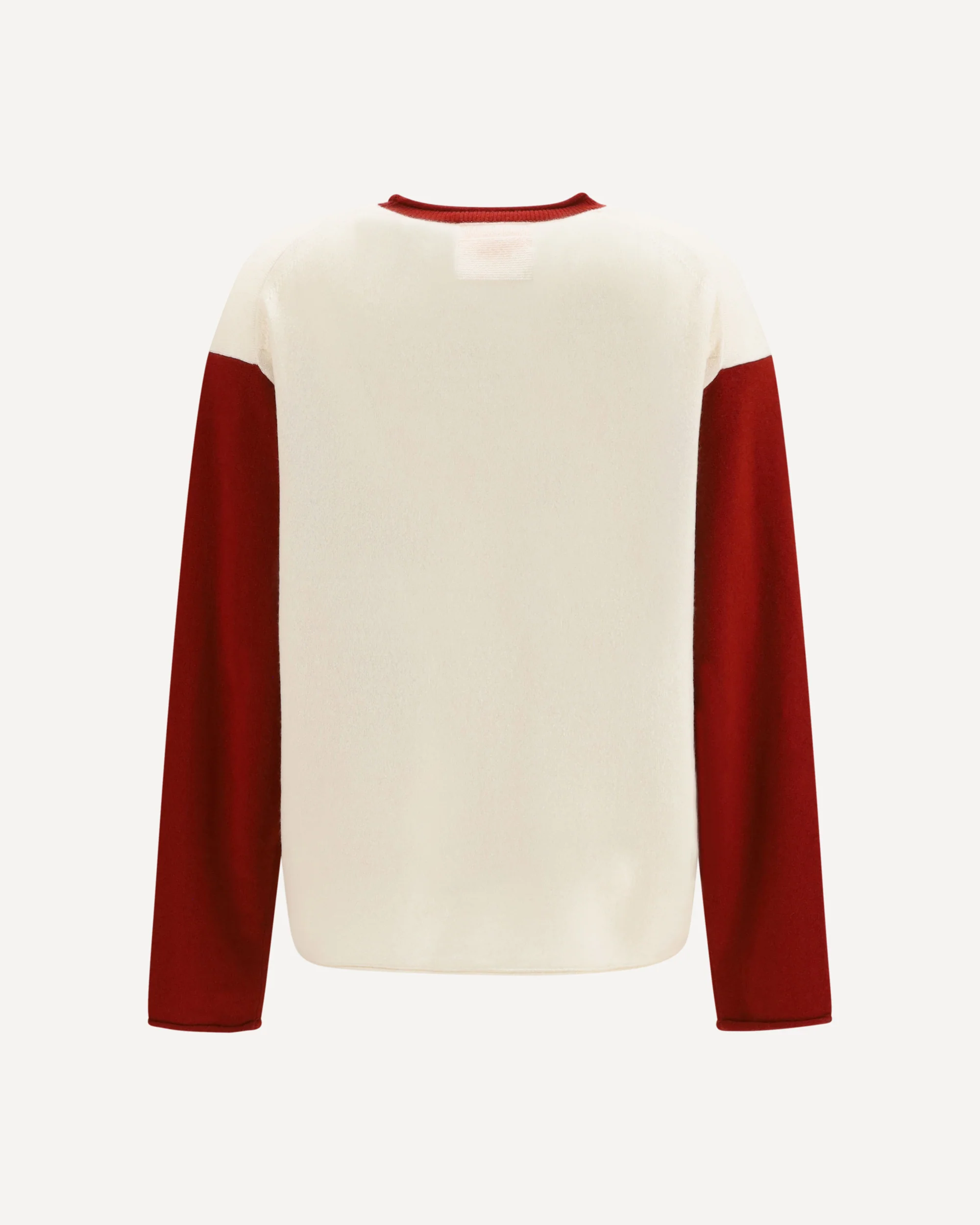 Baseball Oversized Crew Sweater - WHITE | Cheap Luxury Handbags Store,