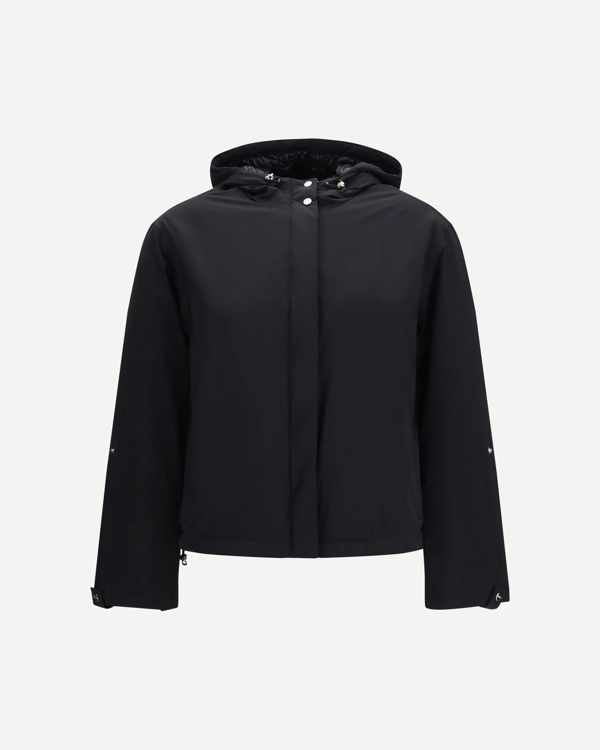 Hooded Down Jacket - BLACK | Cheap Luxury Handbags Store,