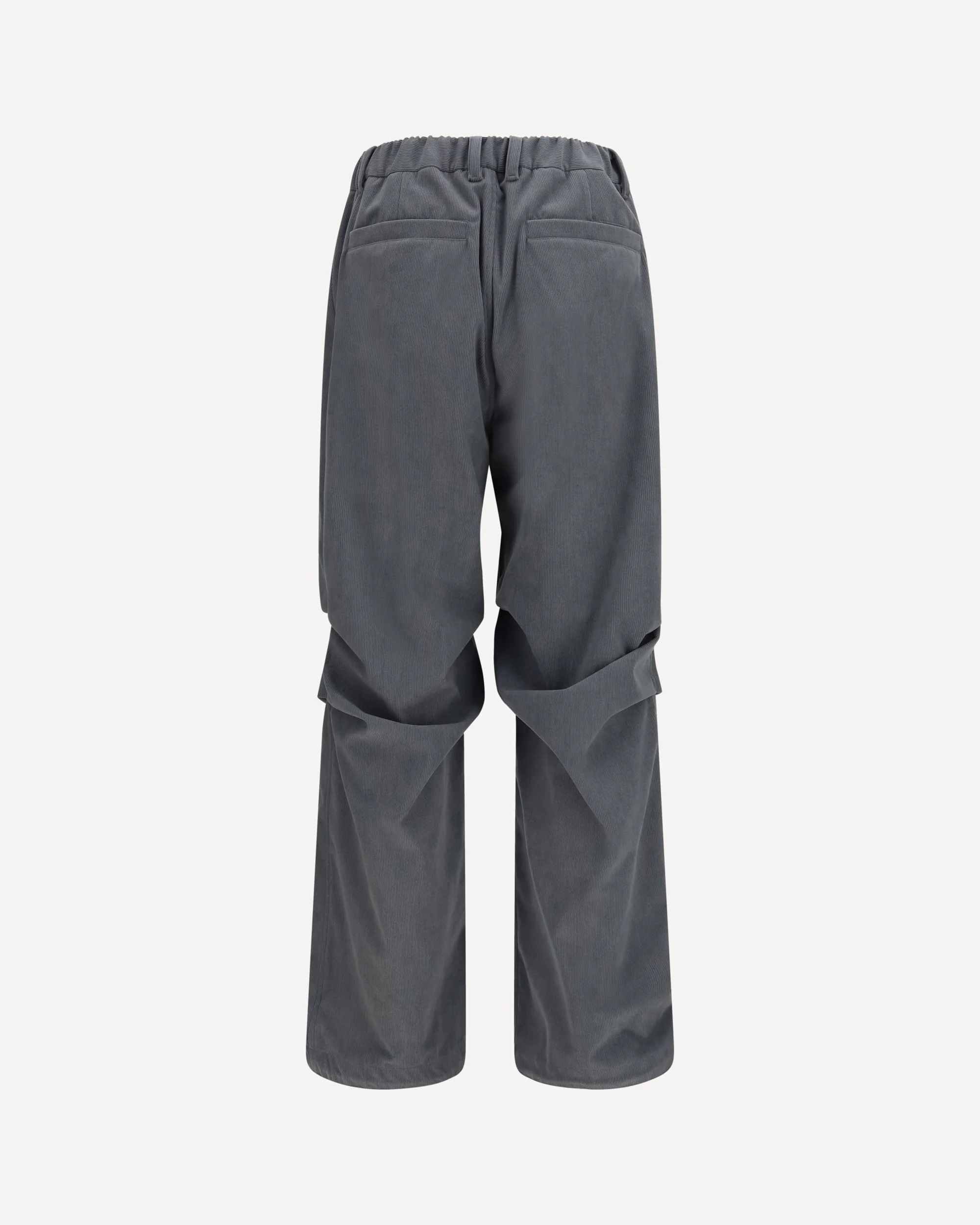 Ruched corduroy Pants - GREY | Cheap Luxury Handbags Store,