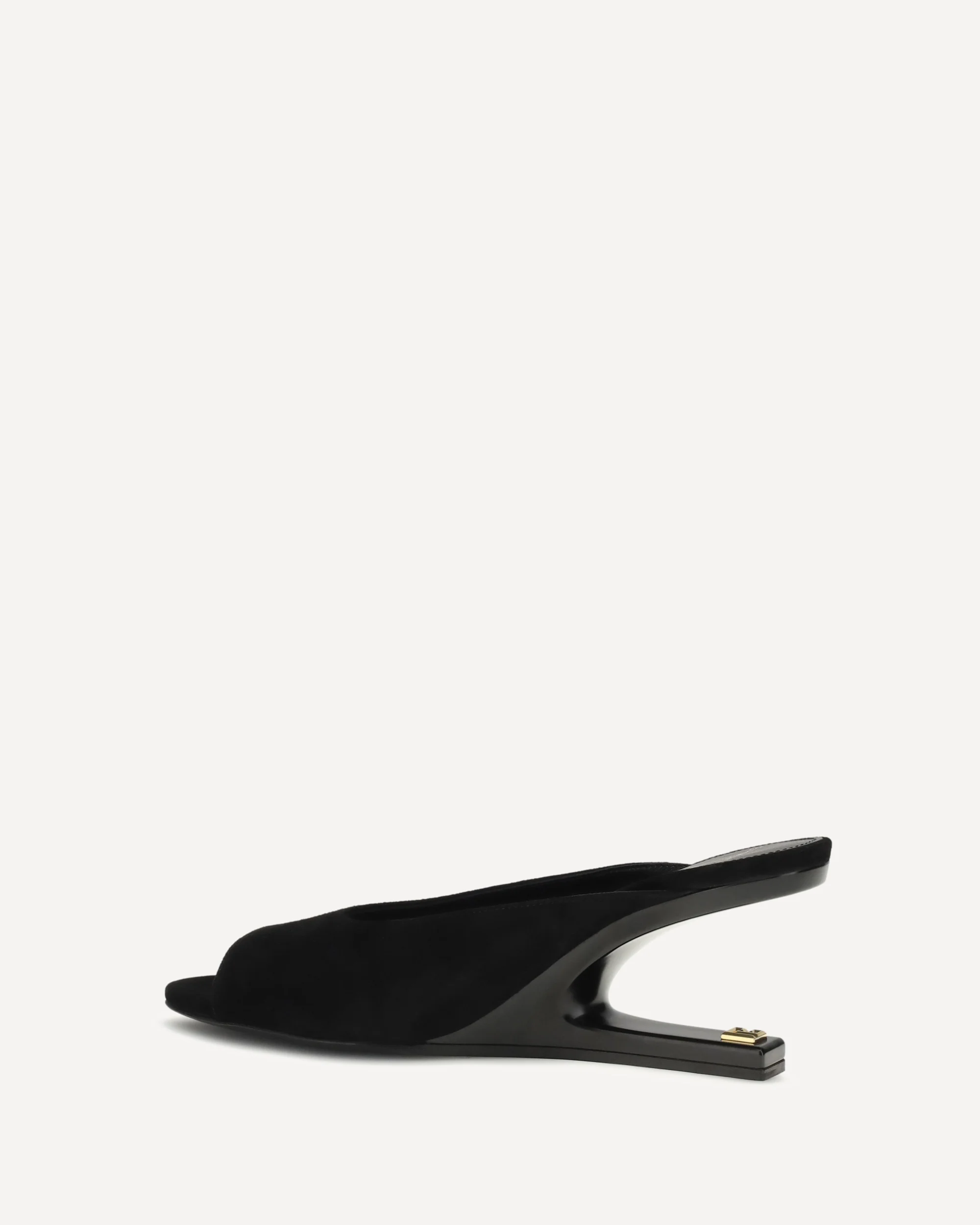 Suede open-toe Mules - BLACK | Cheap Luxury Handbags Store,