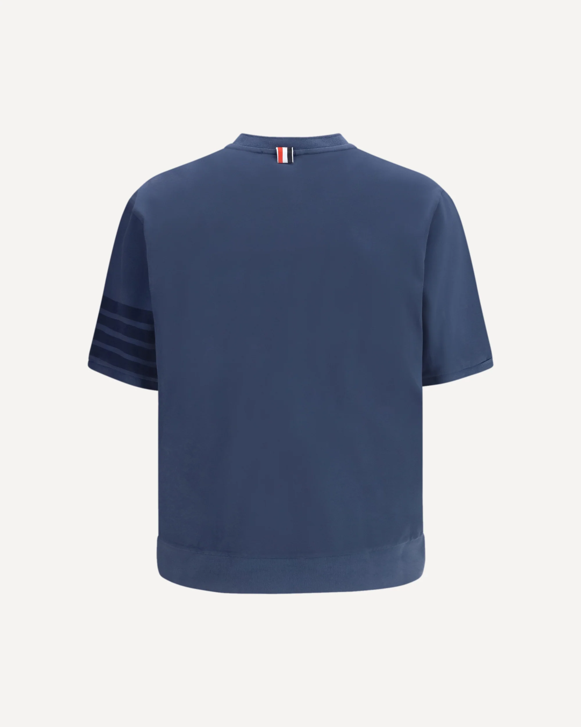 4-Bar cotton jersey T-shirt - BLUE | Cheap Luxury Handbags Store,