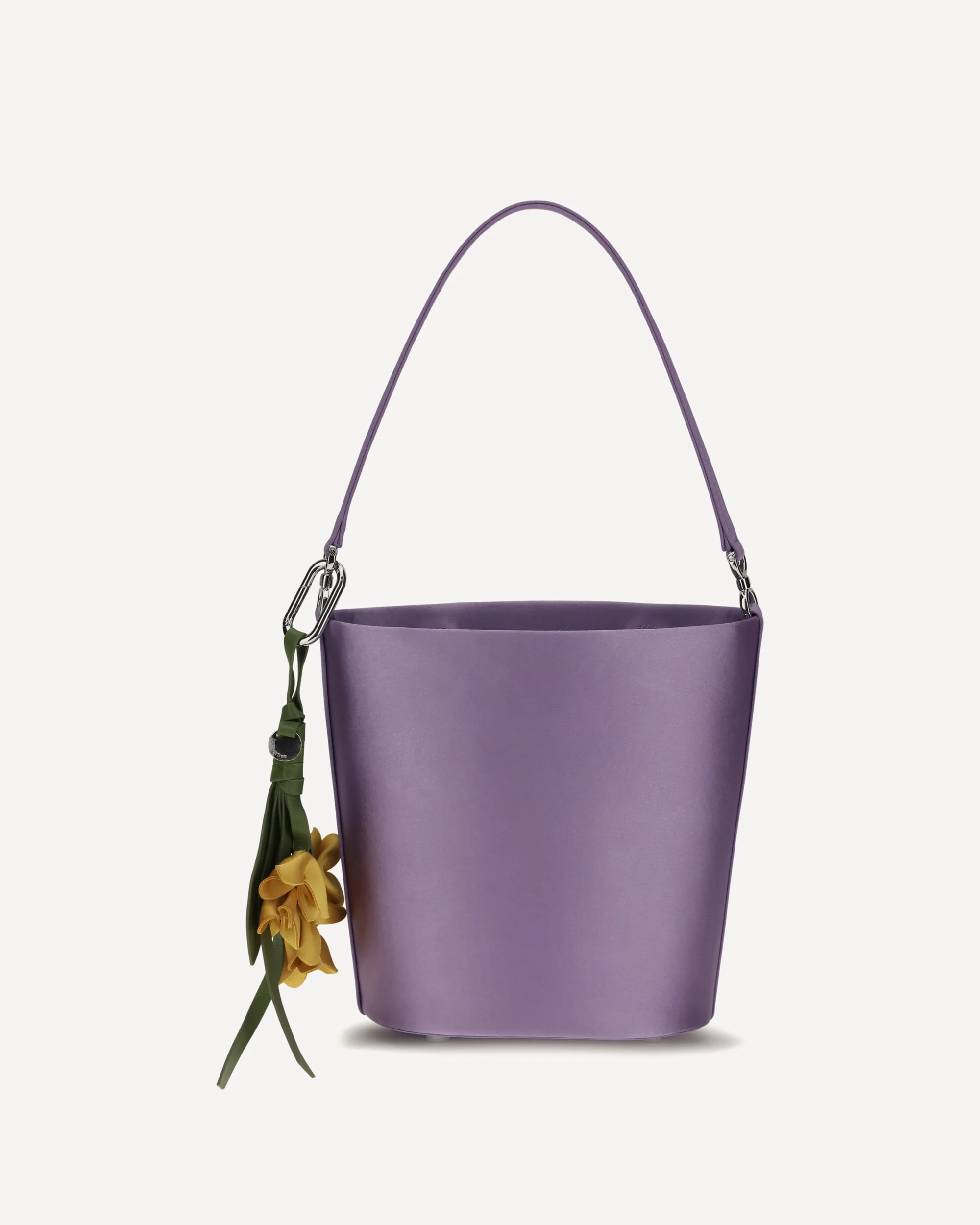 Satin Bucket Bag - LILAC  | Cheap Luxury Handbags Store,