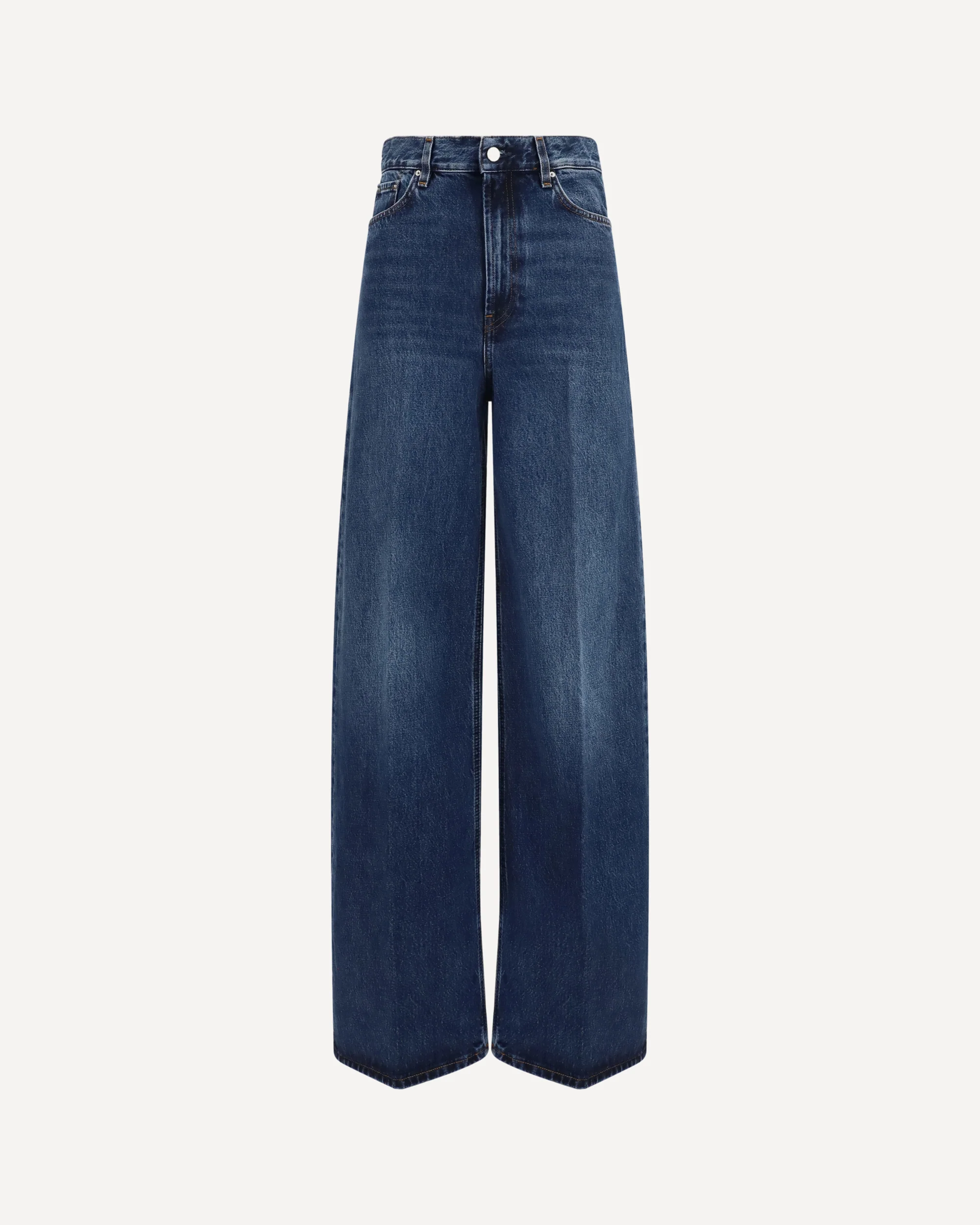 Wide-leg denim Jeans - BLUE | Cheap Luxury Handbags Store,