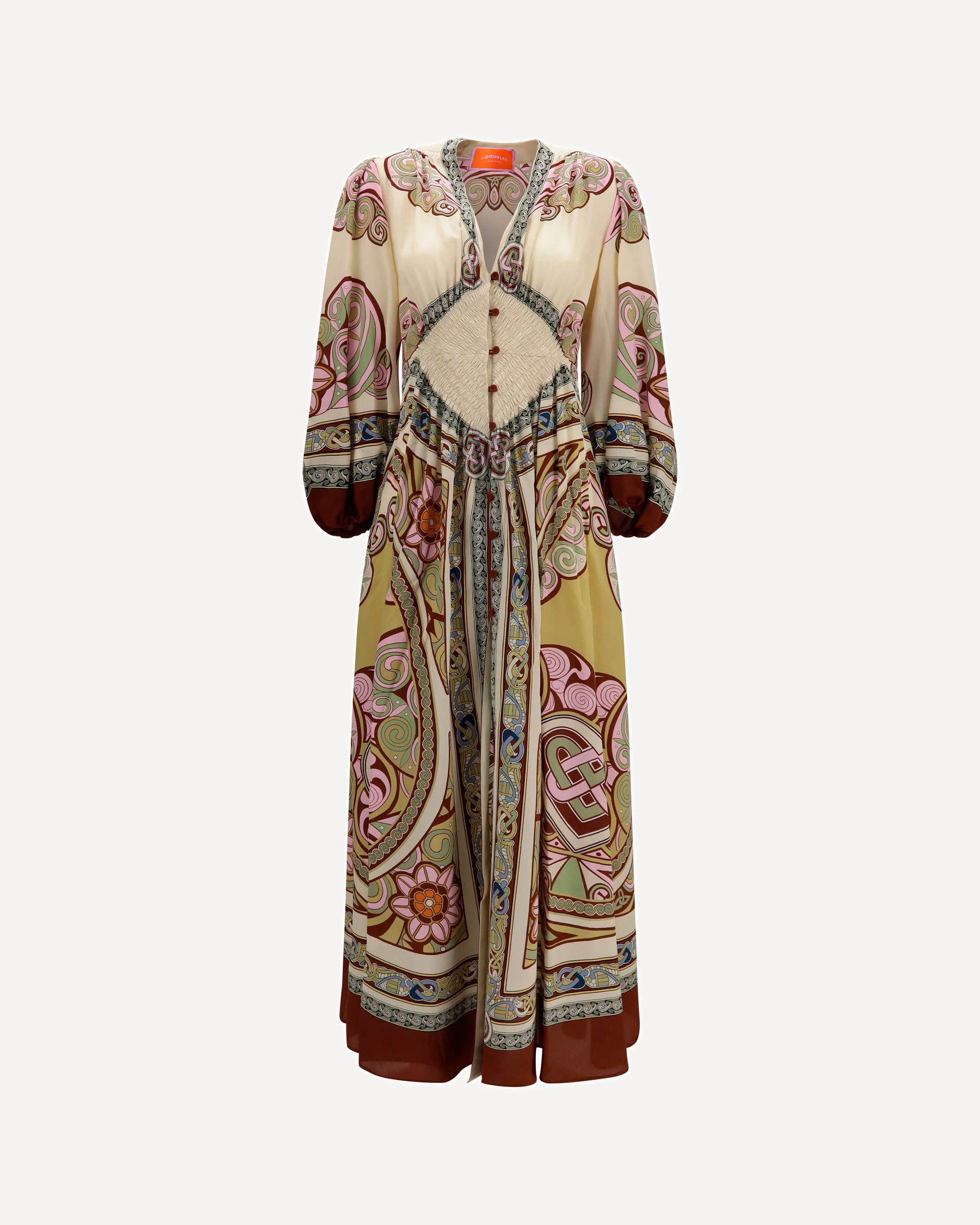 Long Camerino Dress - MULTICOLOUR | Cheap Luxury Handbags Store,