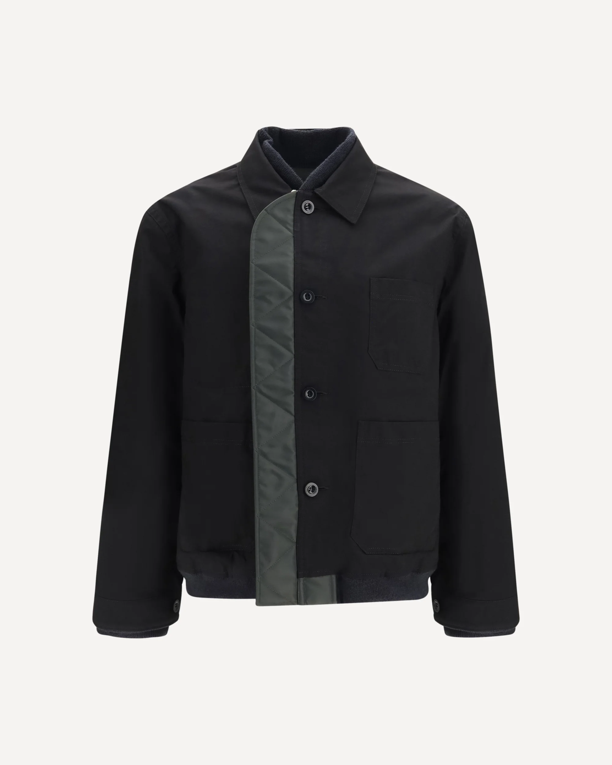 Nylon ripstop twill Bomber Jacket - BLACK | Cheap Luxury Handbags Store,