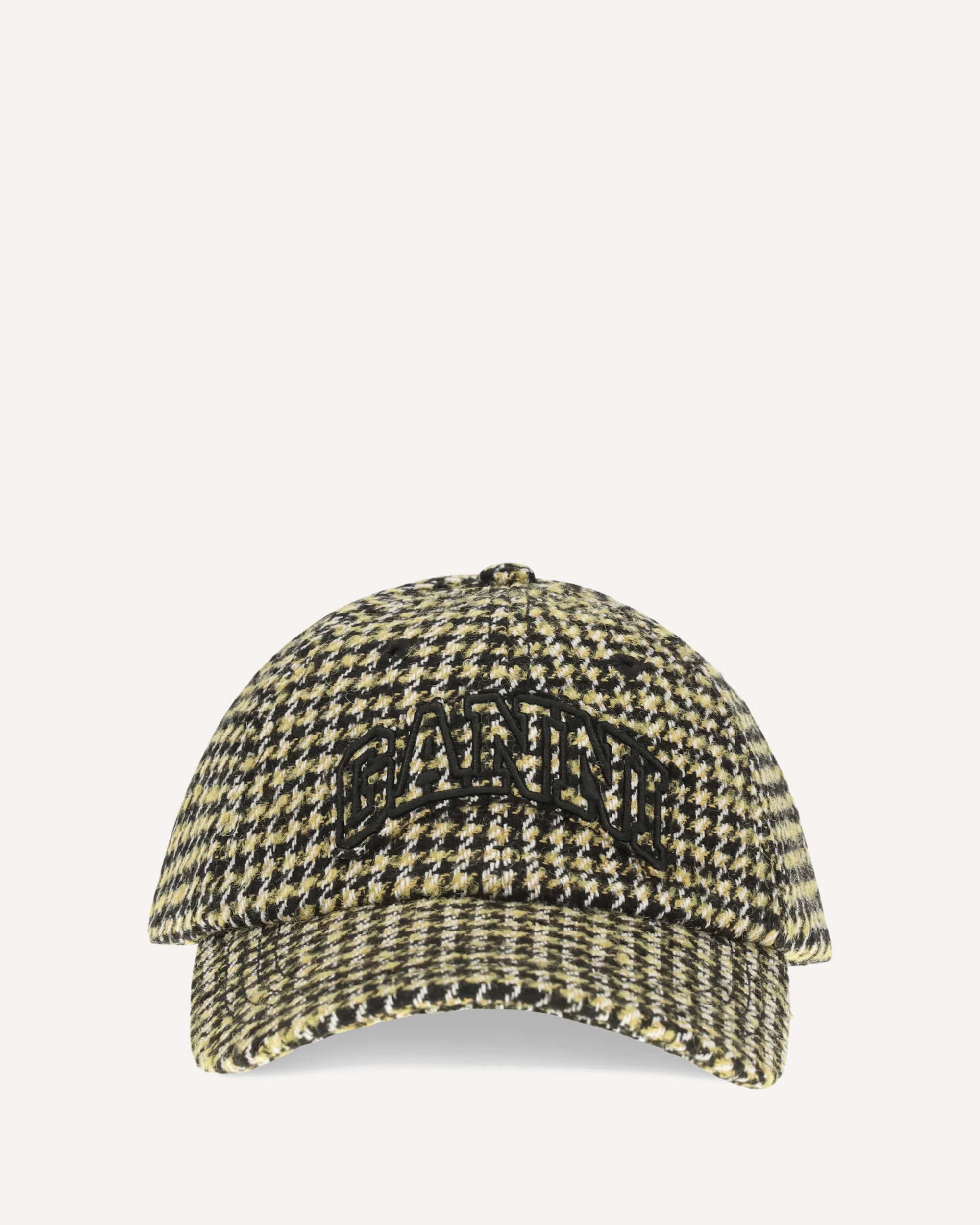 Woollen Check Cap - YELLOW | Cheap Luxury Handbags Store,