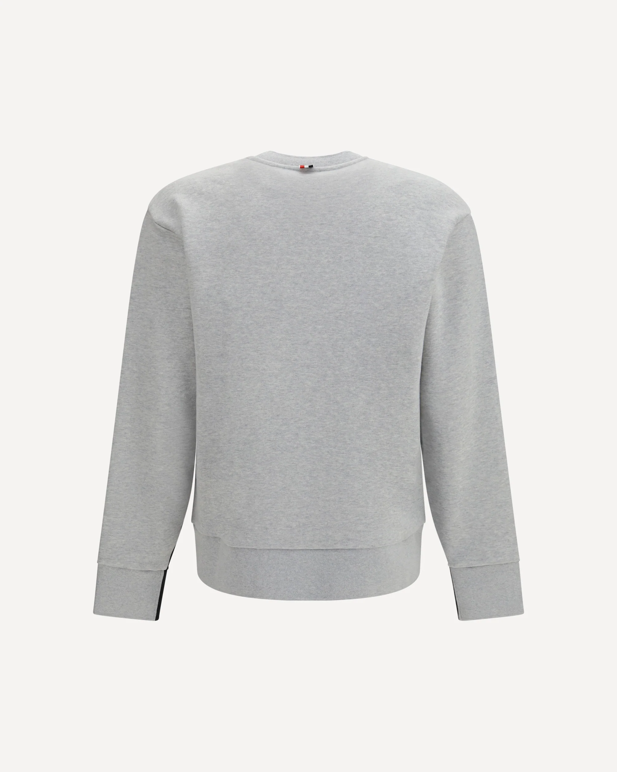 Colorblock Crewneck Sweatshirt with 4-bar detail - GREY | Cheap Luxury Handbags Store,