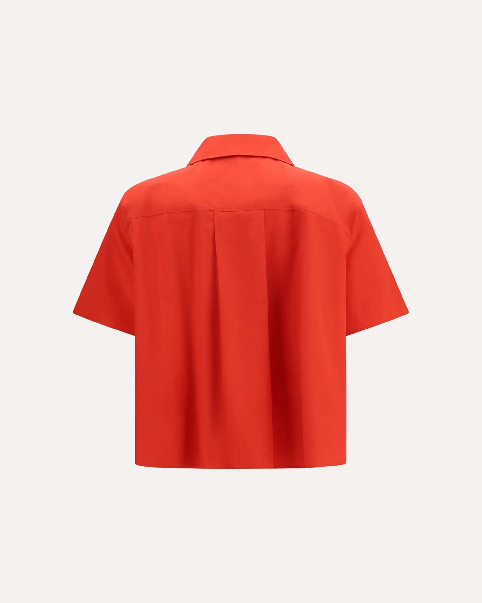 Short sleeve Trapeze Shirt - RED | Cheap Luxury Handbags Store,