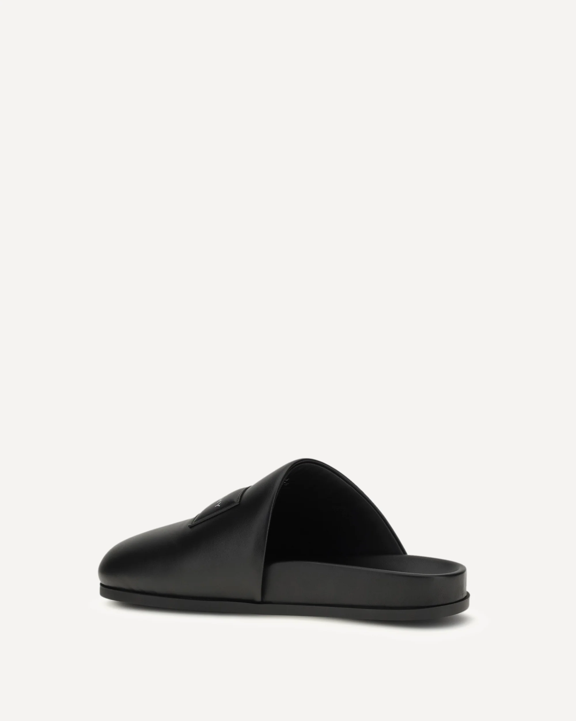 Leather Puffy Mules - BLACK | Cheap Luxury Handbags Store,
