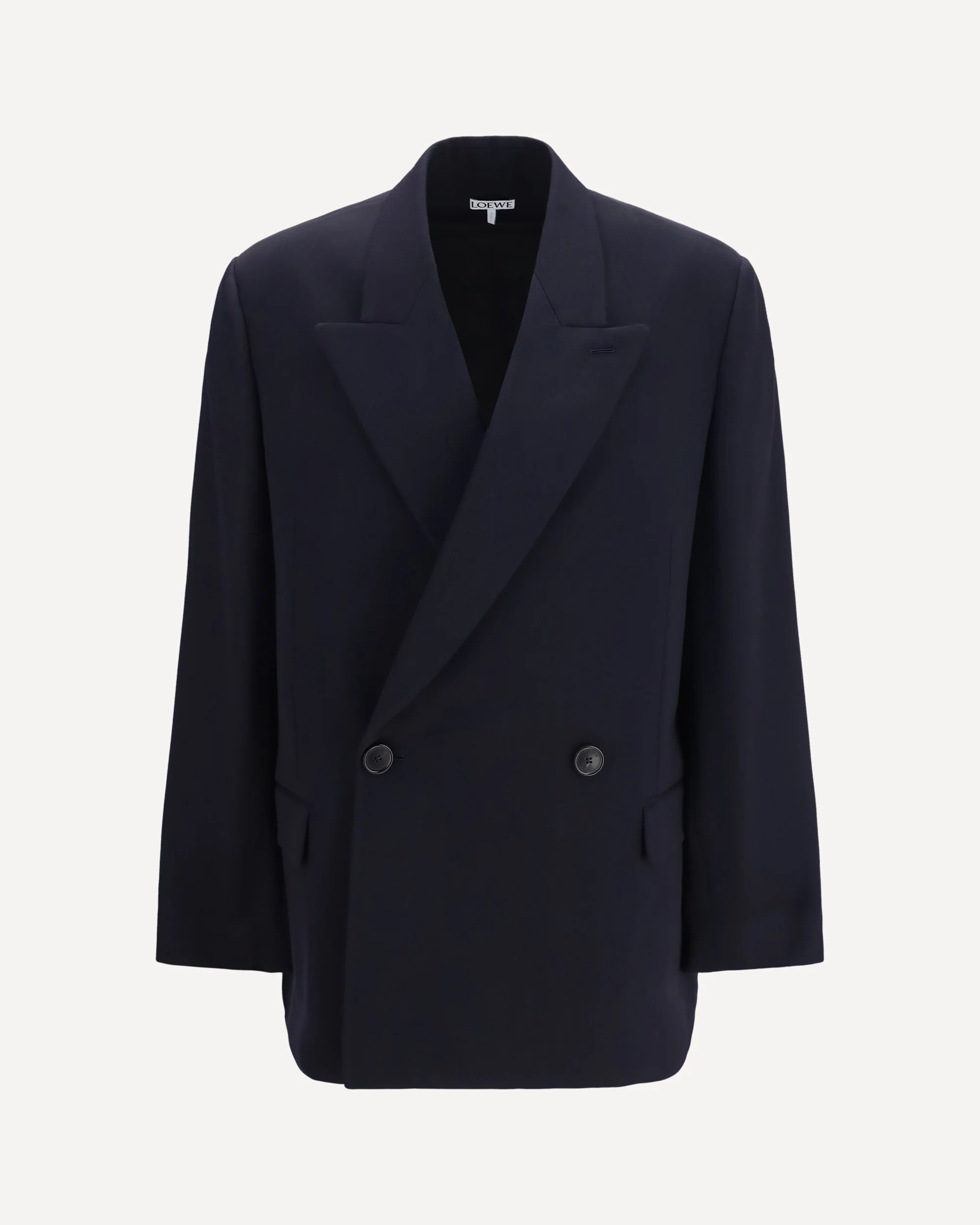 Wool blend double-breasted Jacket - BLUE | Cheap Luxury Handbags Store,