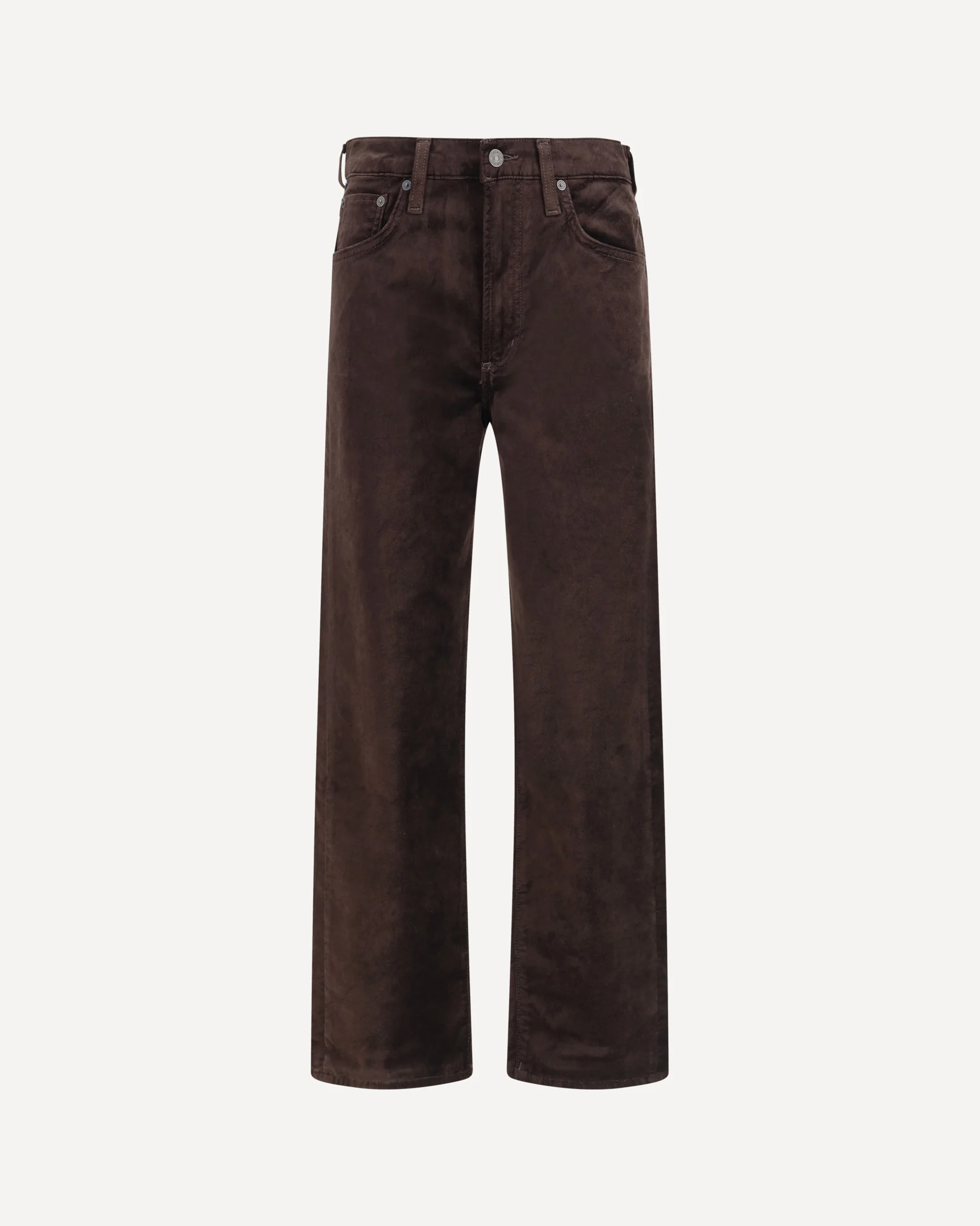 Delfina Velvet Jeans - BROWN | Cheap Luxury Handbags Store,