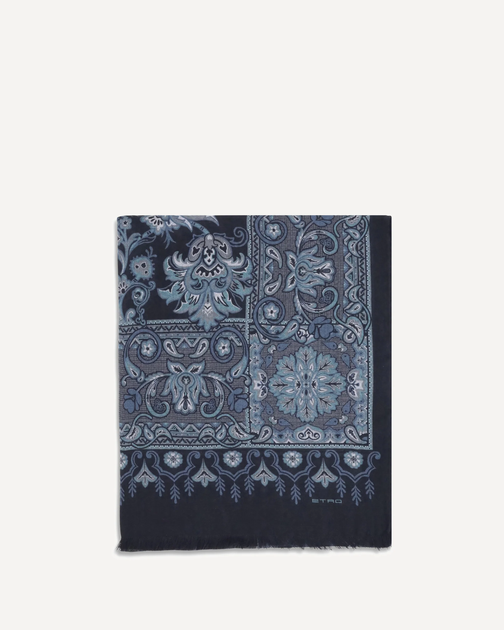 Jacquard Scarf - BLUE | Cheap Luxury Handbags Store,