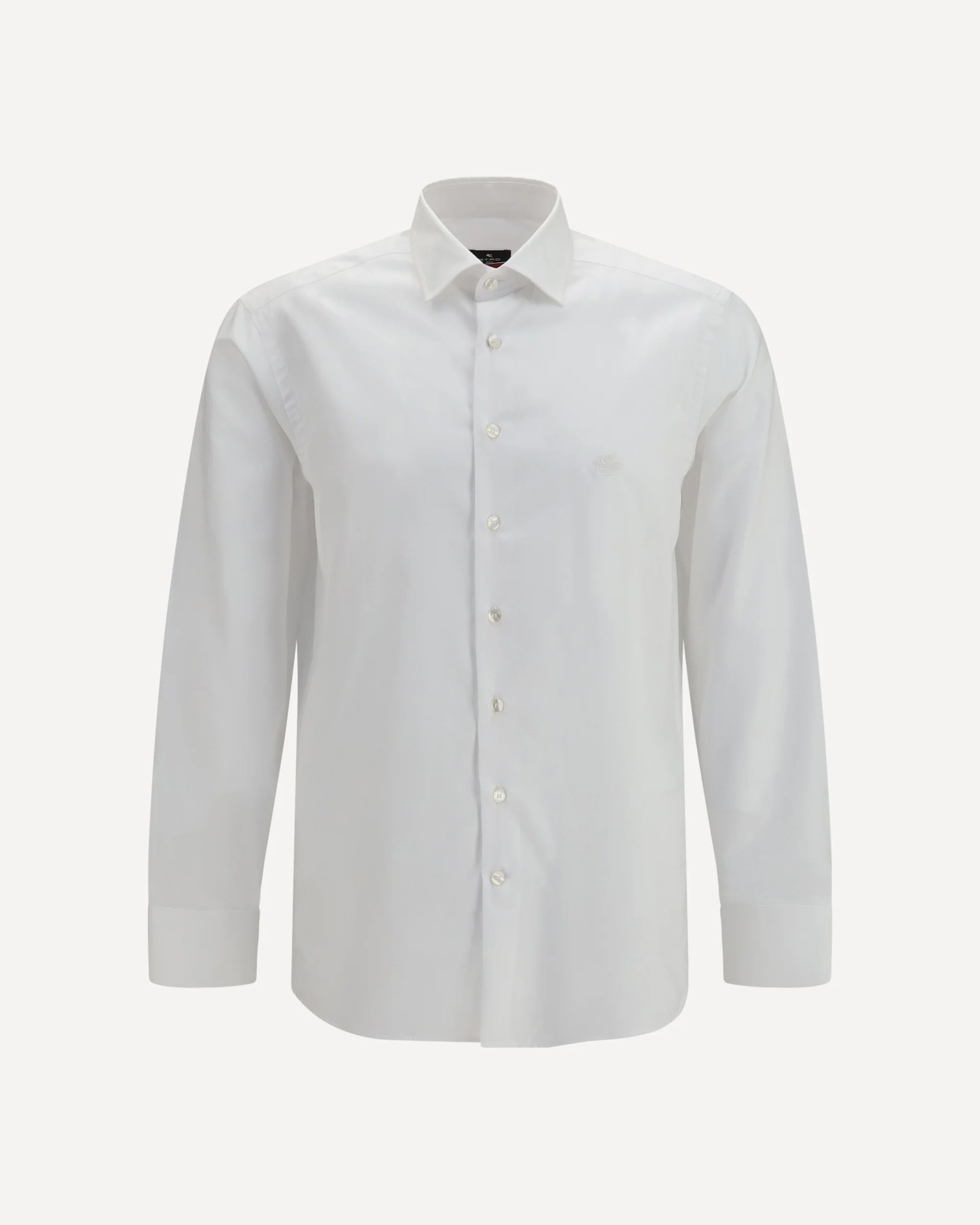 Roma cotton Shirt with Pegaso logo - WHITE | Cheap Luxury Handbags Store,