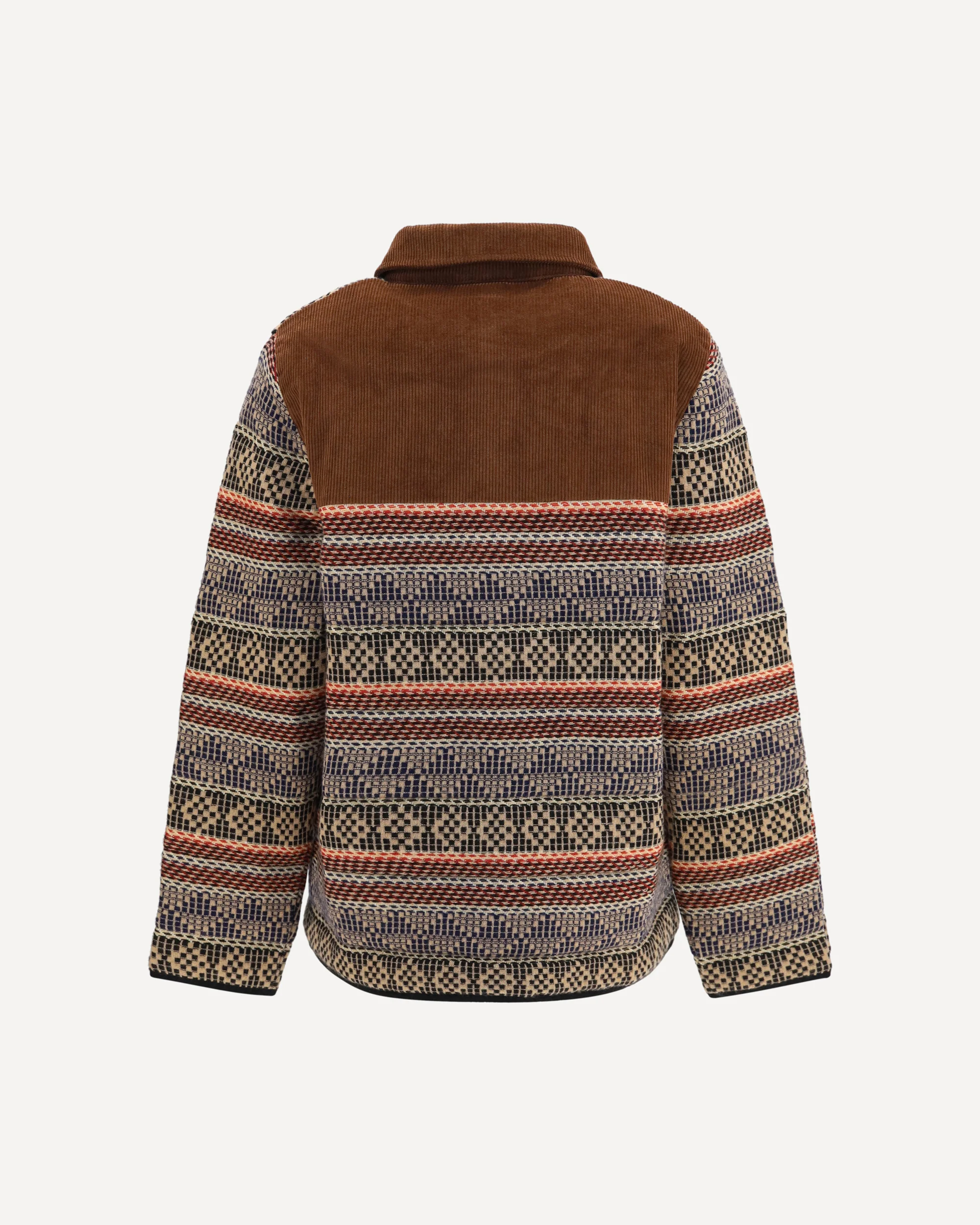 Western Industry geometric Jacket - BROWN | Cheap Luxury Handbags Store,