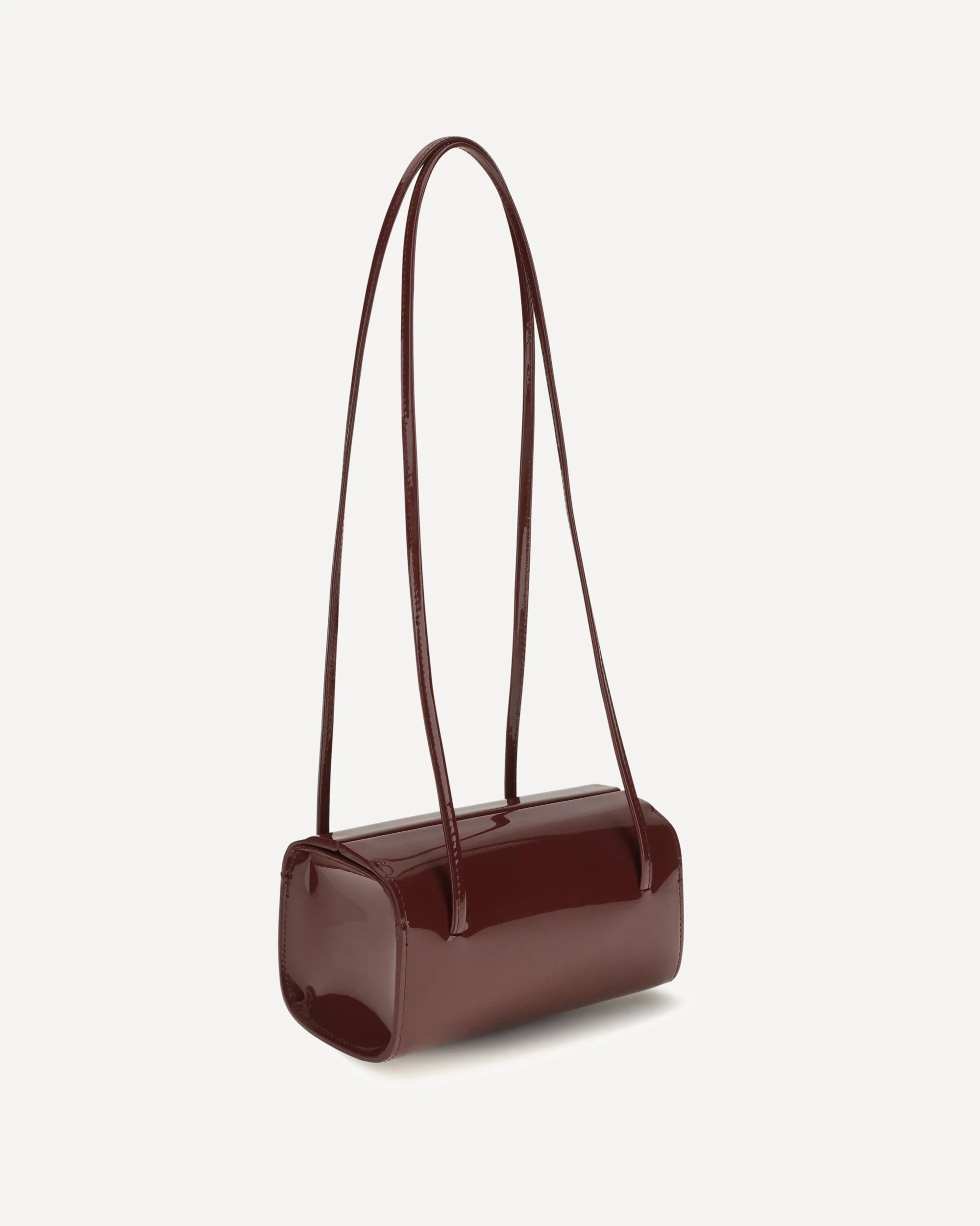 Mie brushed leather Shoulder Bag - BORDEAUX | Cheap Luxury Handbags Store,