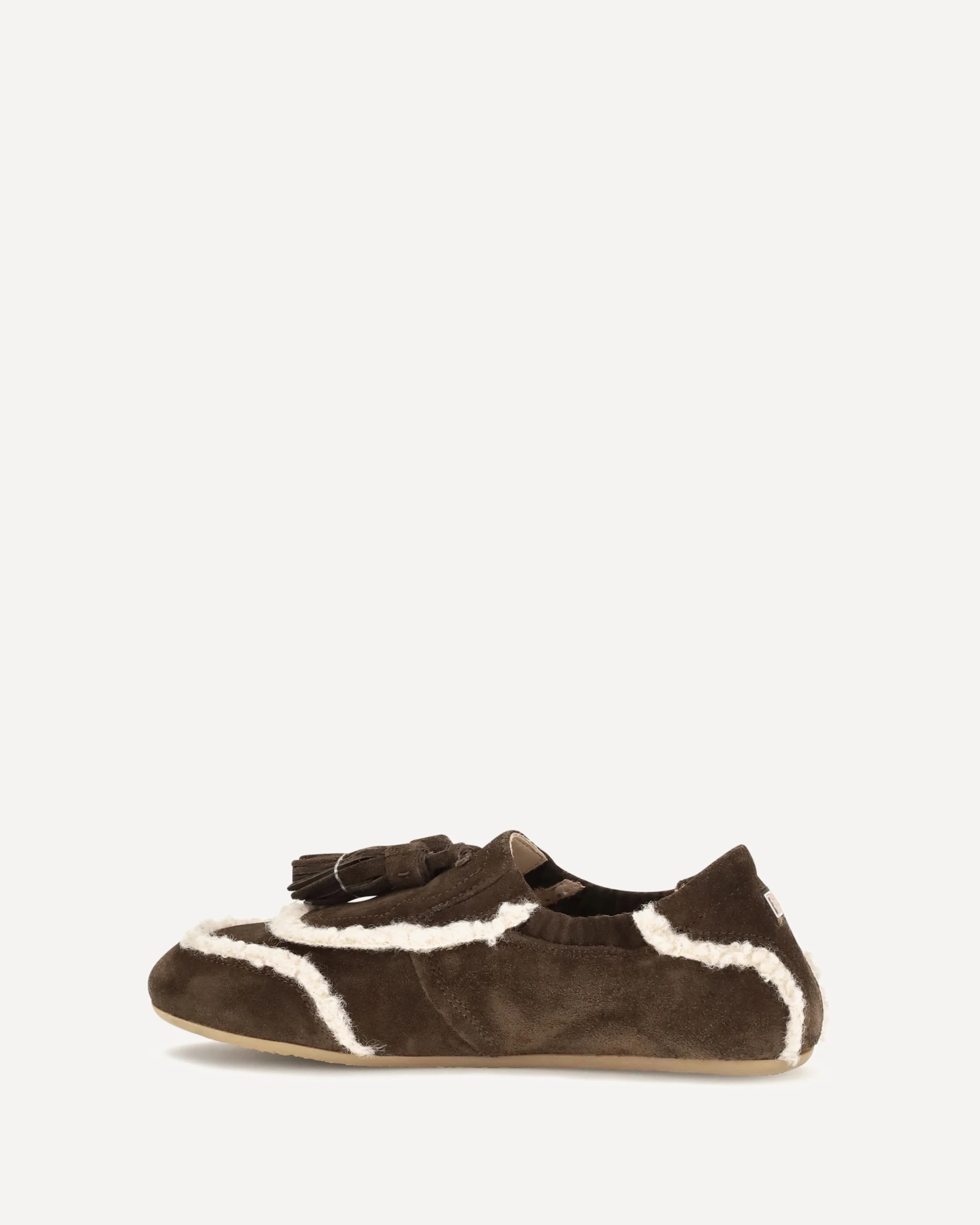 Suede slip-on Loafers with tassel - BROWN | Cheap Luxury Handbags Store,