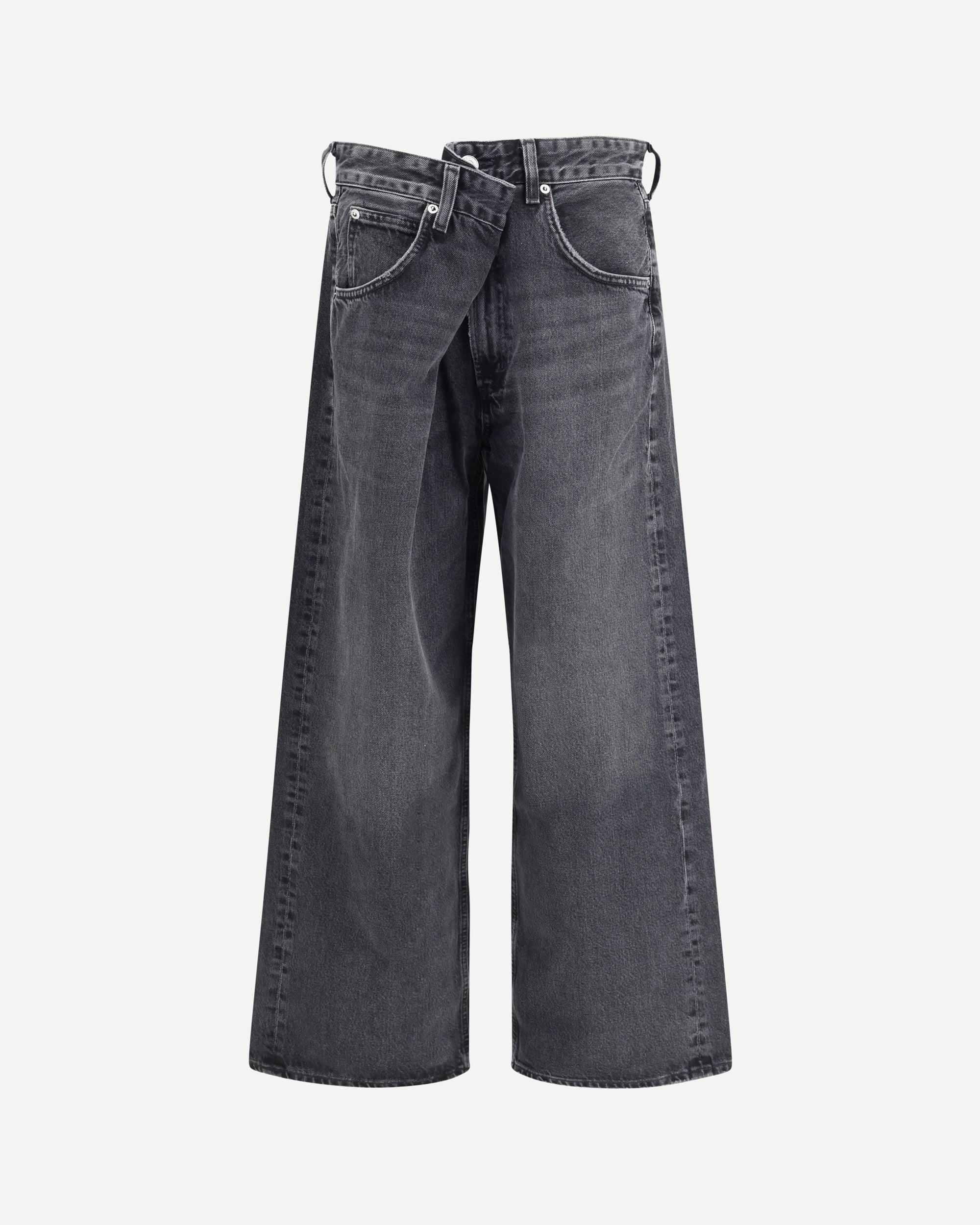 Vana wide leg Jeans - GREY | Cheap Luxury Handbags Store,