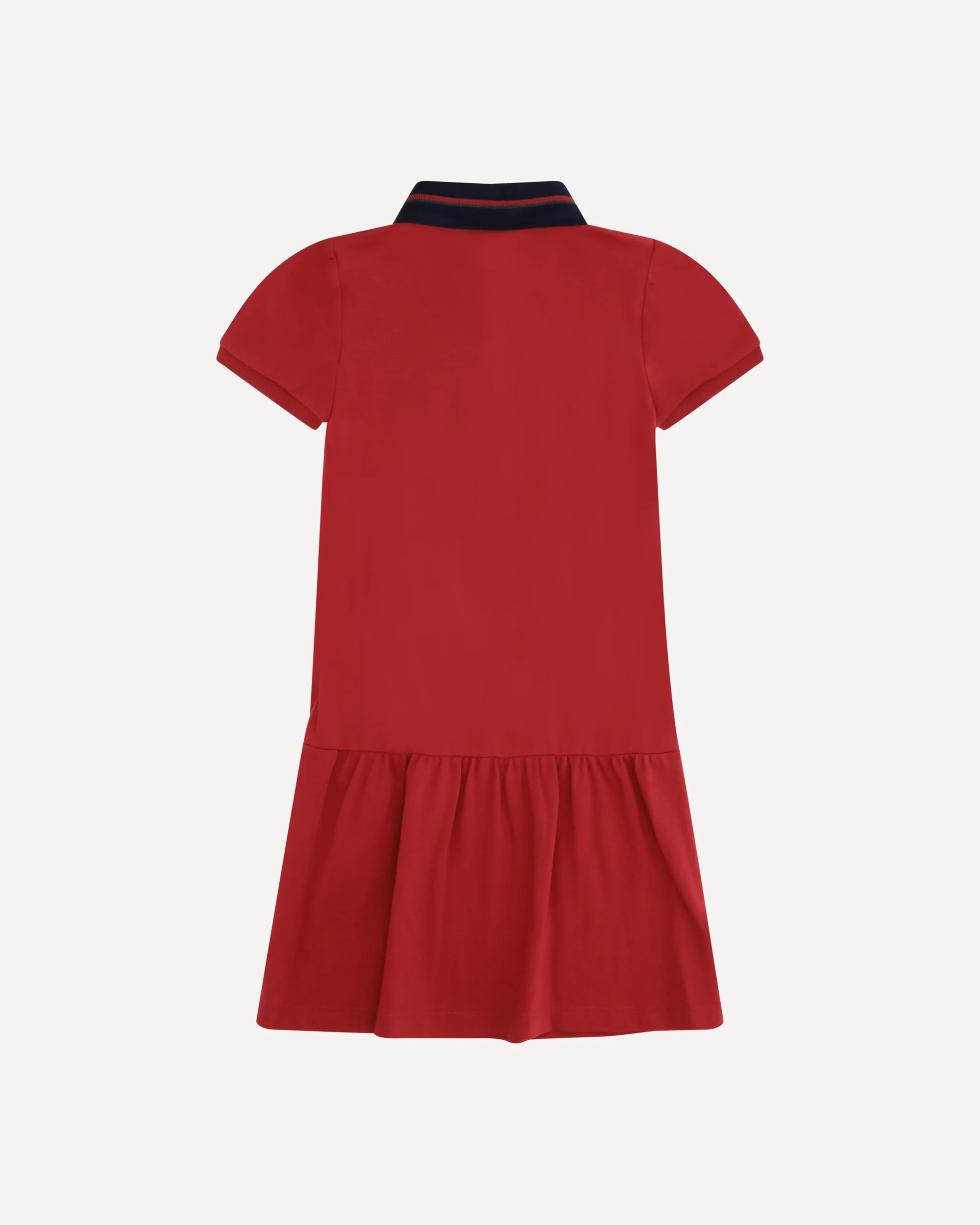 Cotton Polo Dress - RED | Cheap Luxury Handbags Store,
