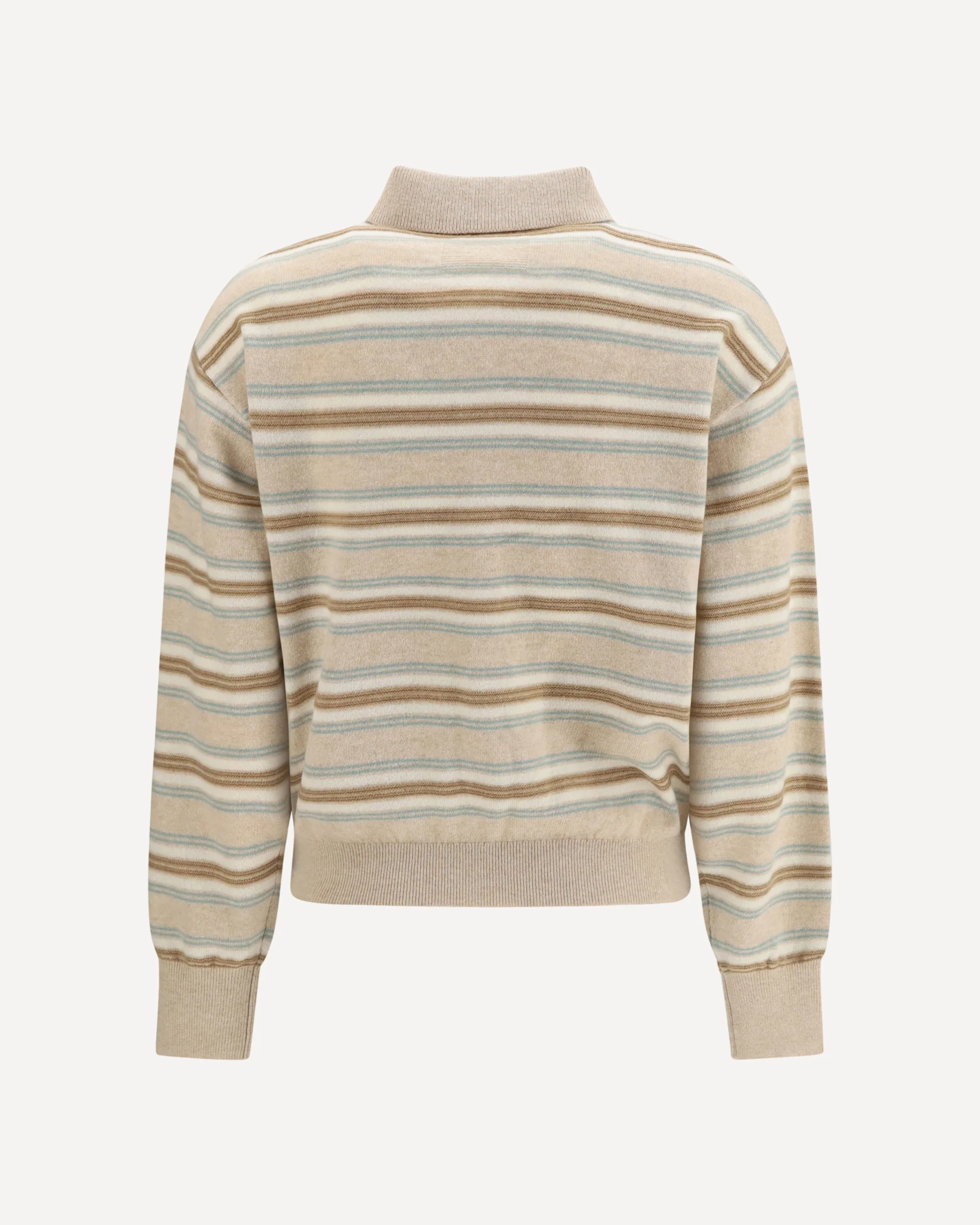College striped Polo Sweater - BEIGE | Cheap Luxury Handbags Store,
