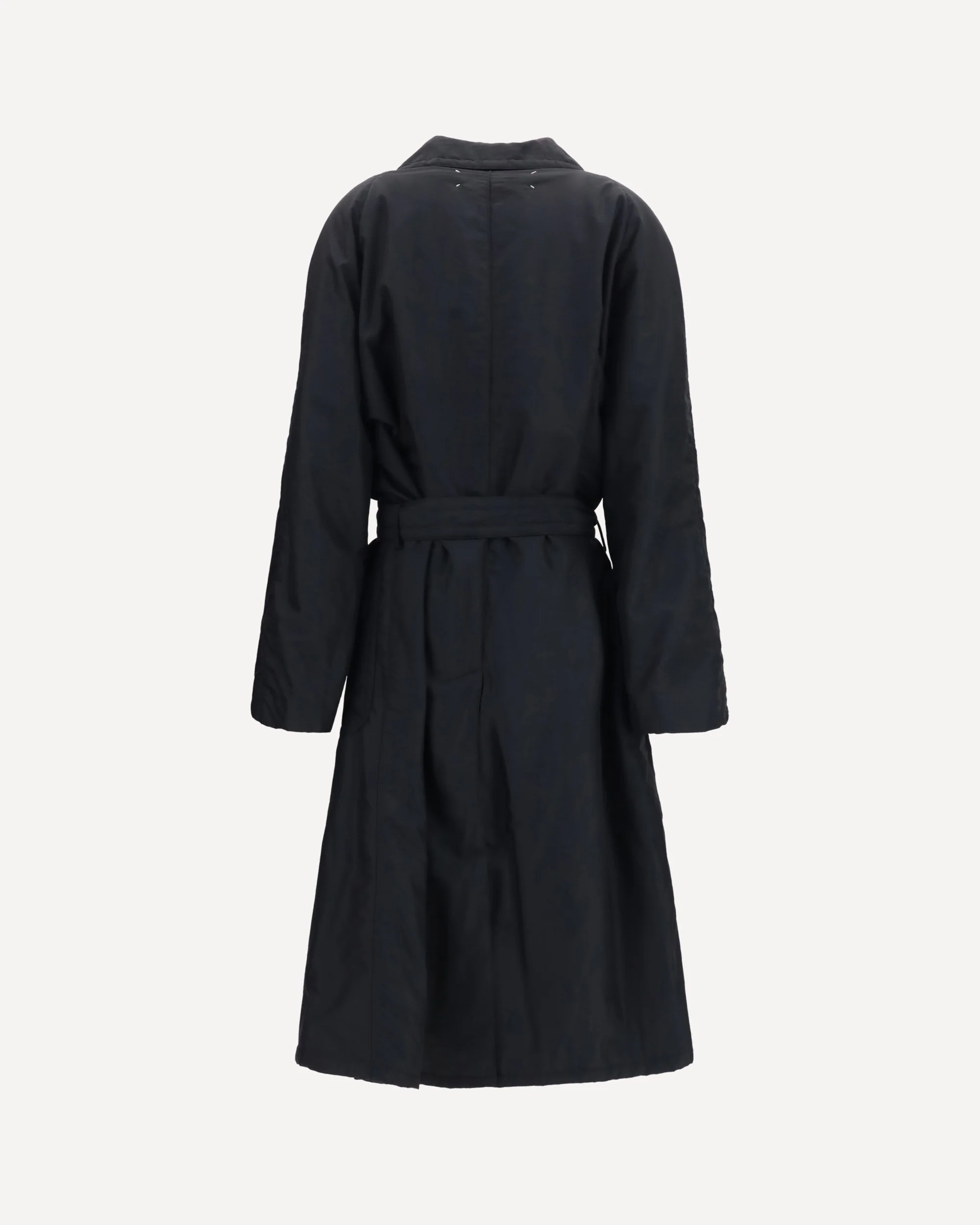 Double-breasted belted Coat - BLACK | Cheap Luxury Handbags Store,