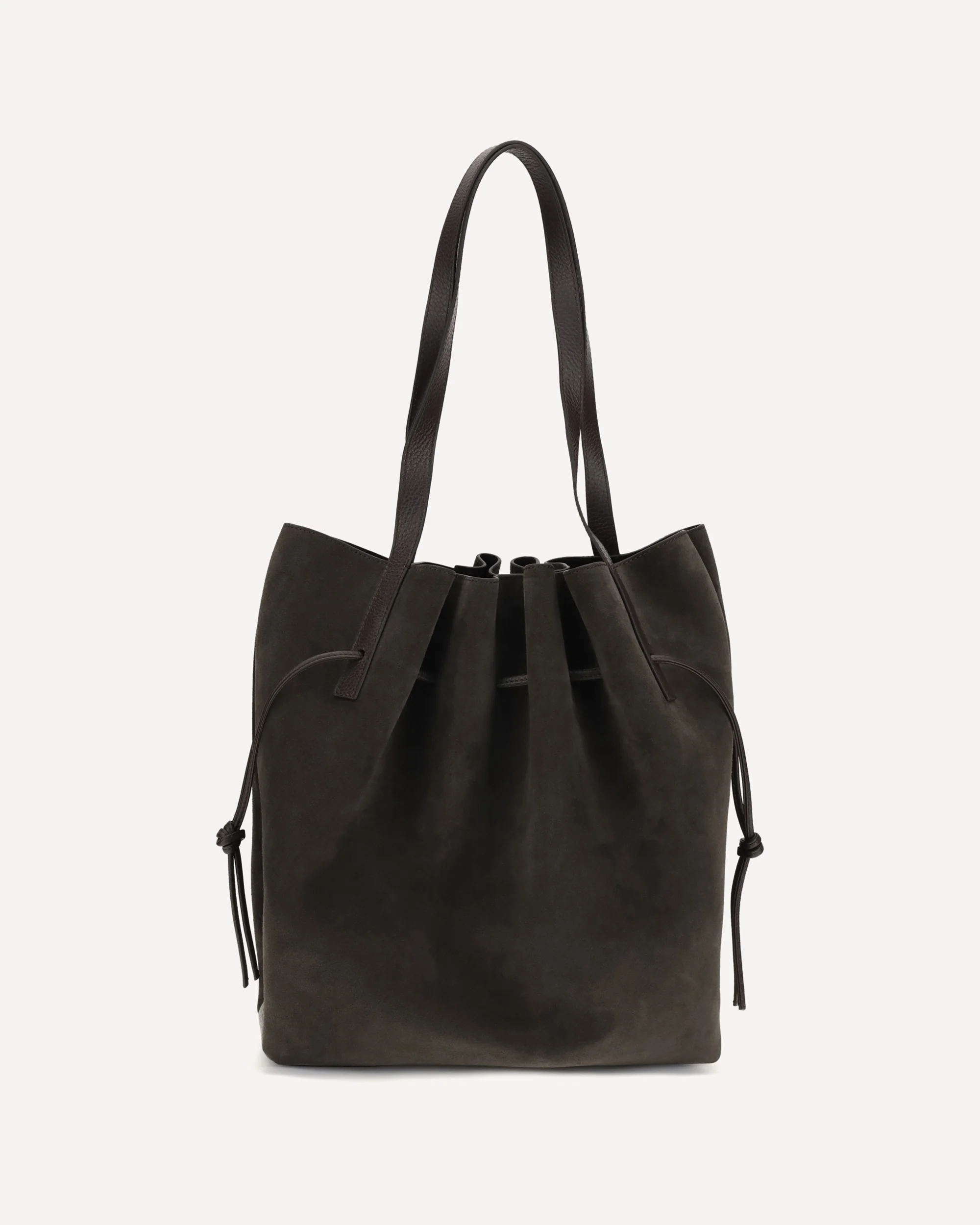 Scallop suede Shoulder Bag - BROWN | Cheap Luxury Handbags Store,
