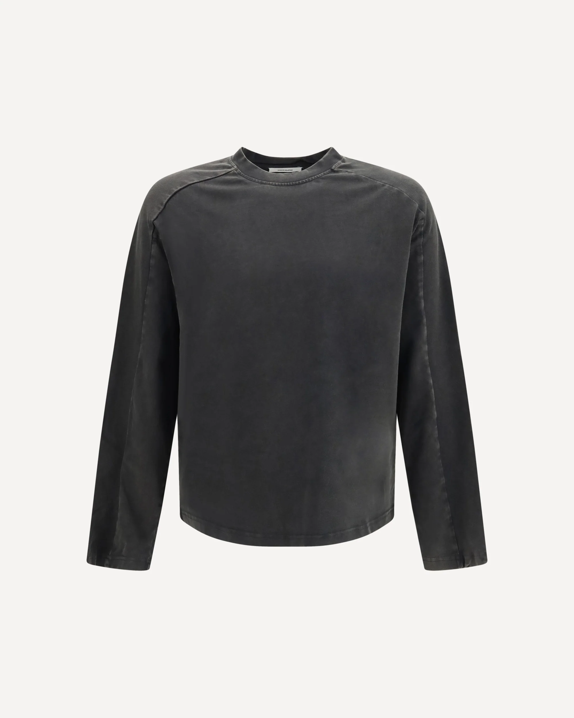 Heavy long-sleeve T-shirt - BLACK | Cheap Luxury Handbags Store,