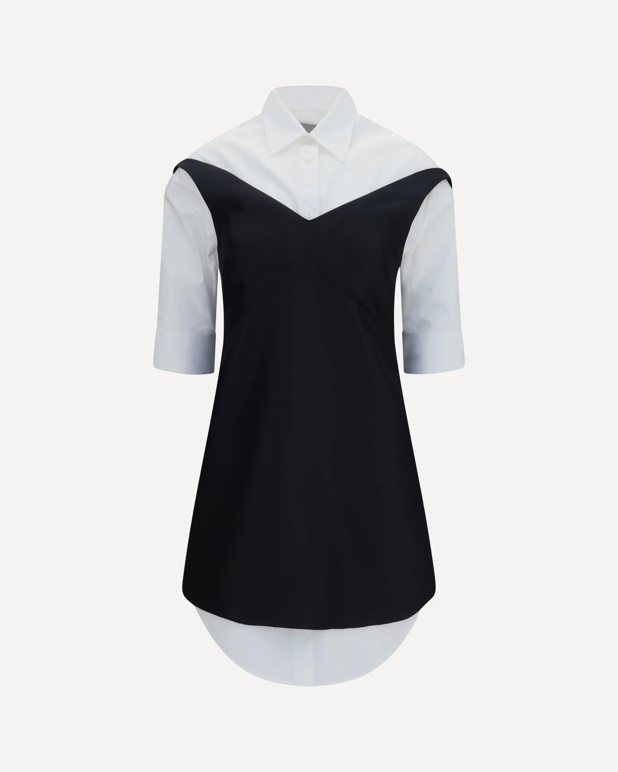 Hybrid Shirt Dress - BLACK | Cheap Luxury Handbags Store,