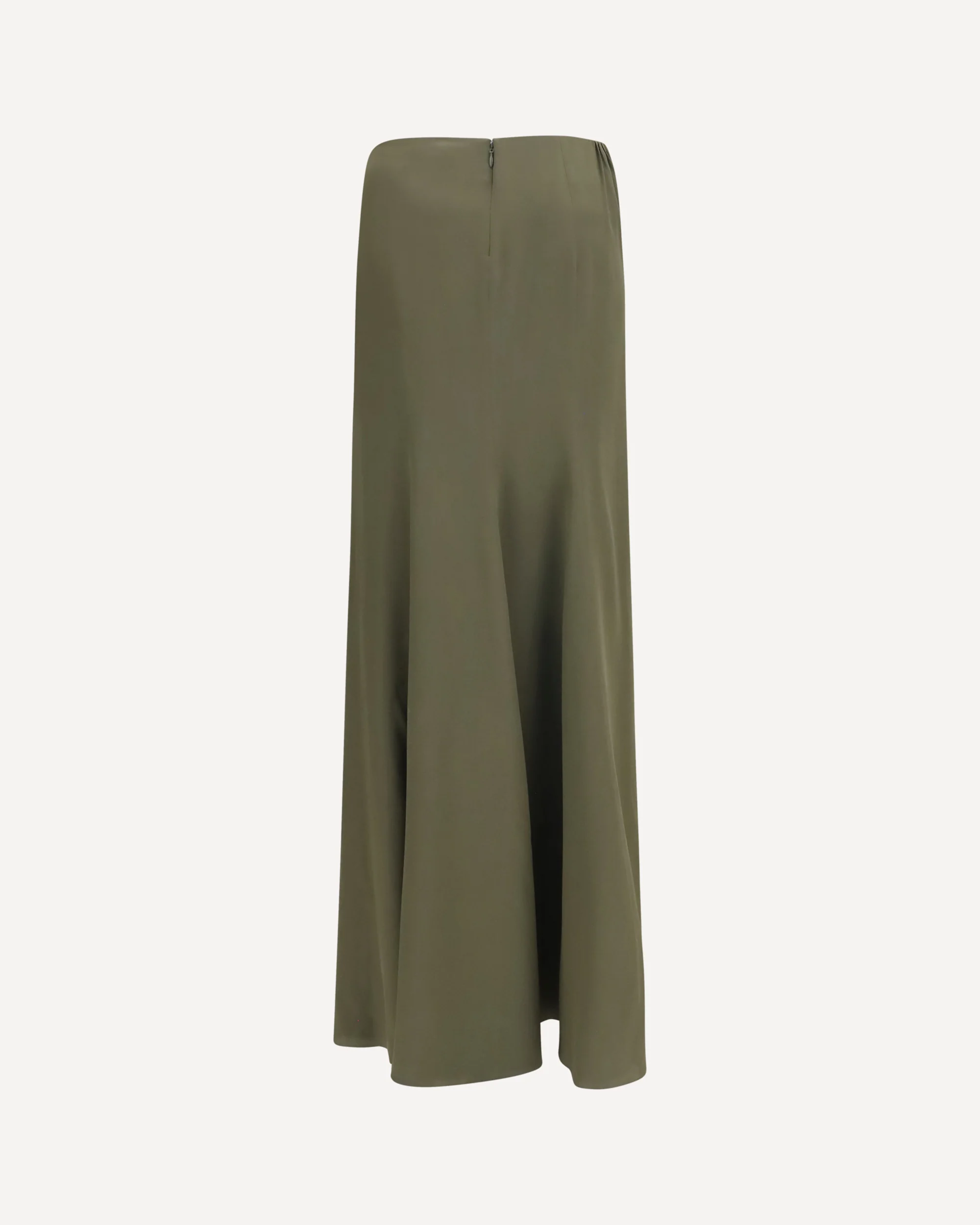 Draped long Skirt - GREEN | Cheap Luxury Handbags Store,