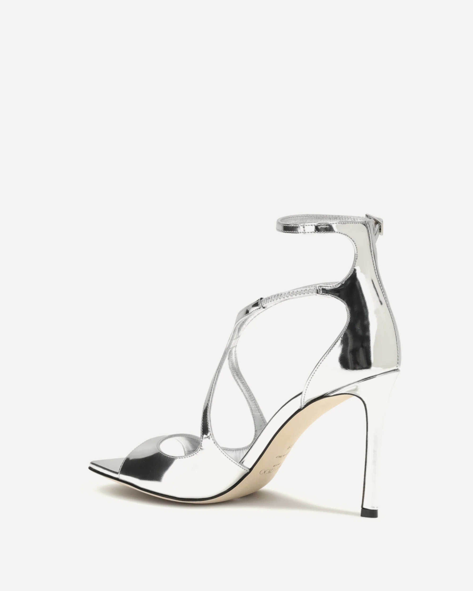 Azia patent leather Sandals - SILVER | Cheap Luxury Handbags Store,