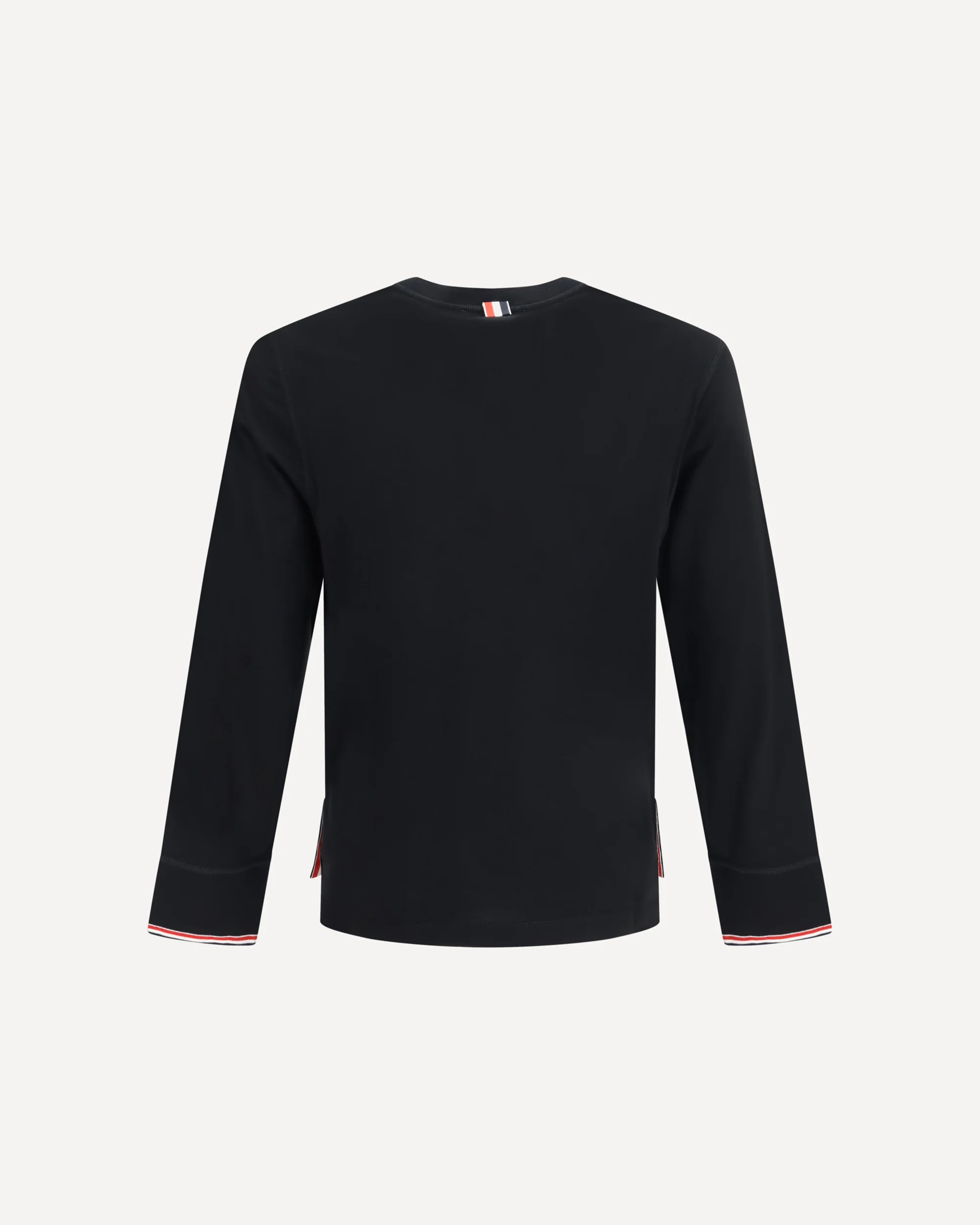 Buttoned Sweater with RWB cuffs - BLACK | Cheap Luxury Handbags Store,