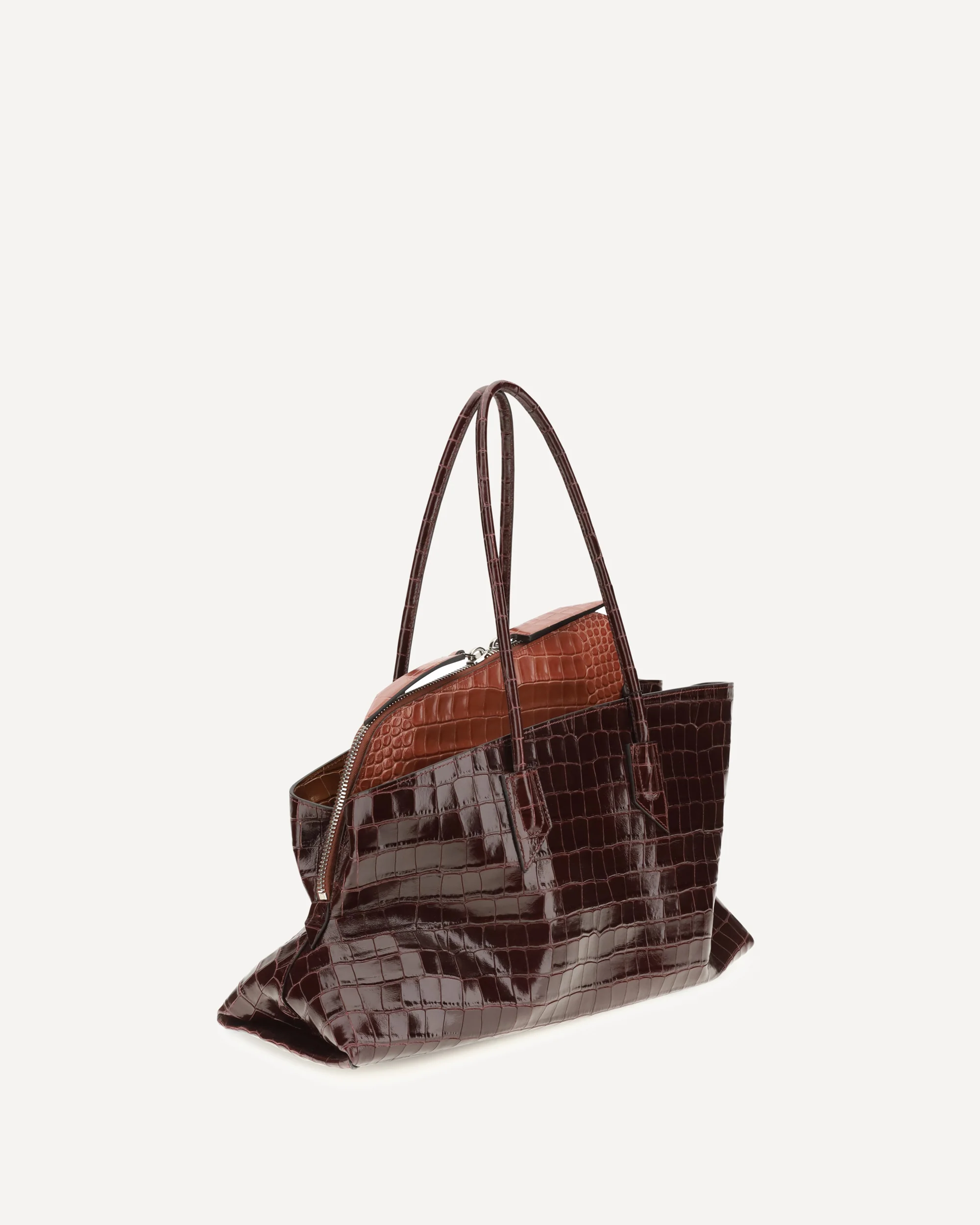 La Passeggiata medium Shoulder Bag - BORDEAUX | Cheap Luxury Handbags Store,